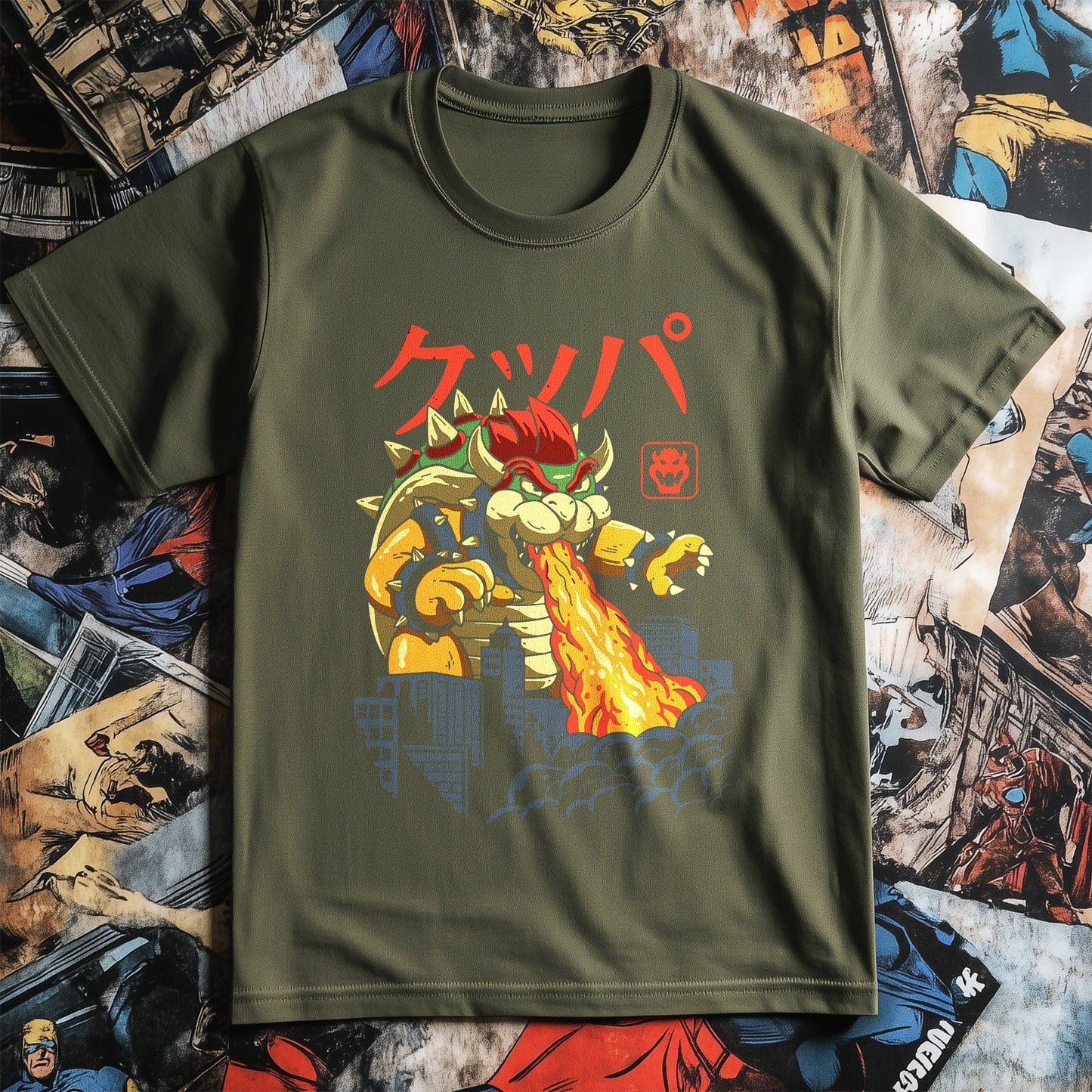 King Koopa Bowser Kaiju T-Shirt