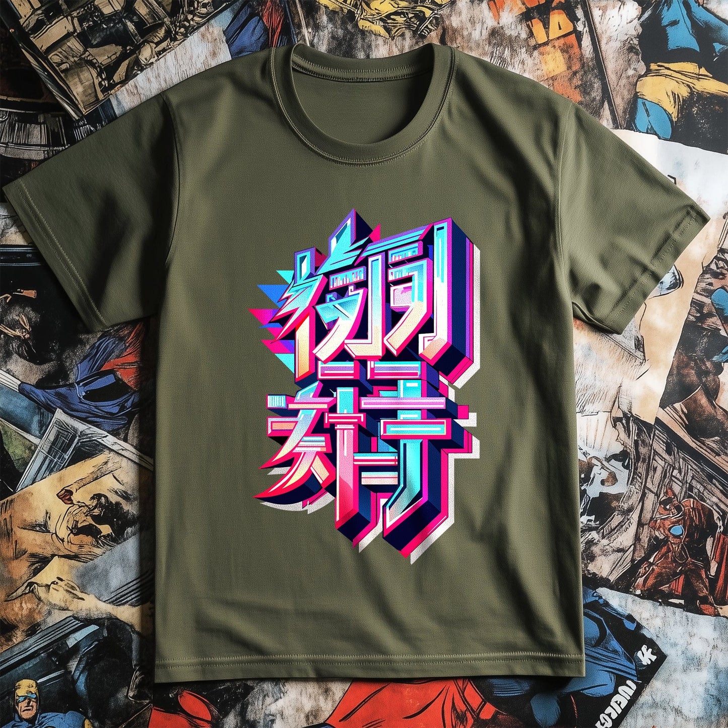 Sharp Anime Text T-shirt