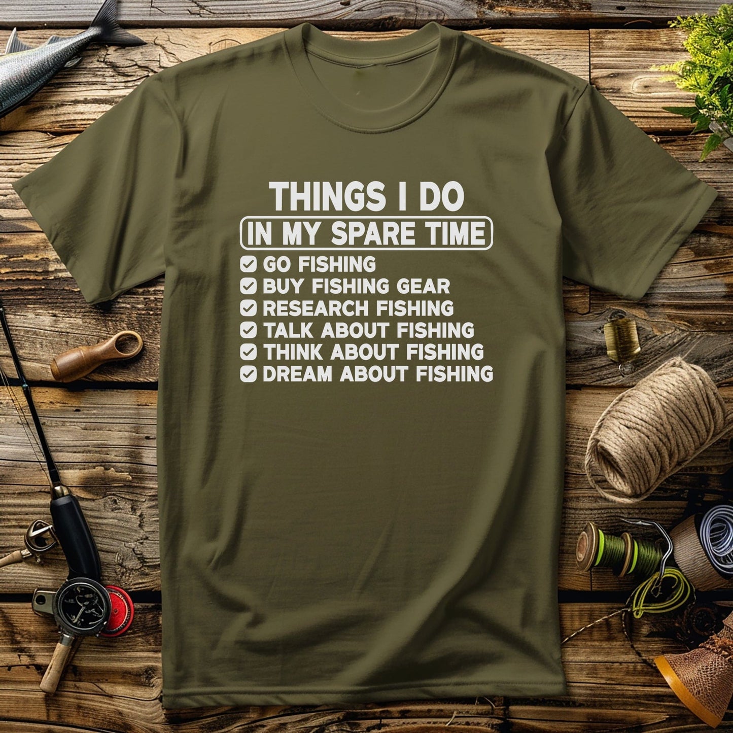 Spare Time Fishing 2 T-Shirt