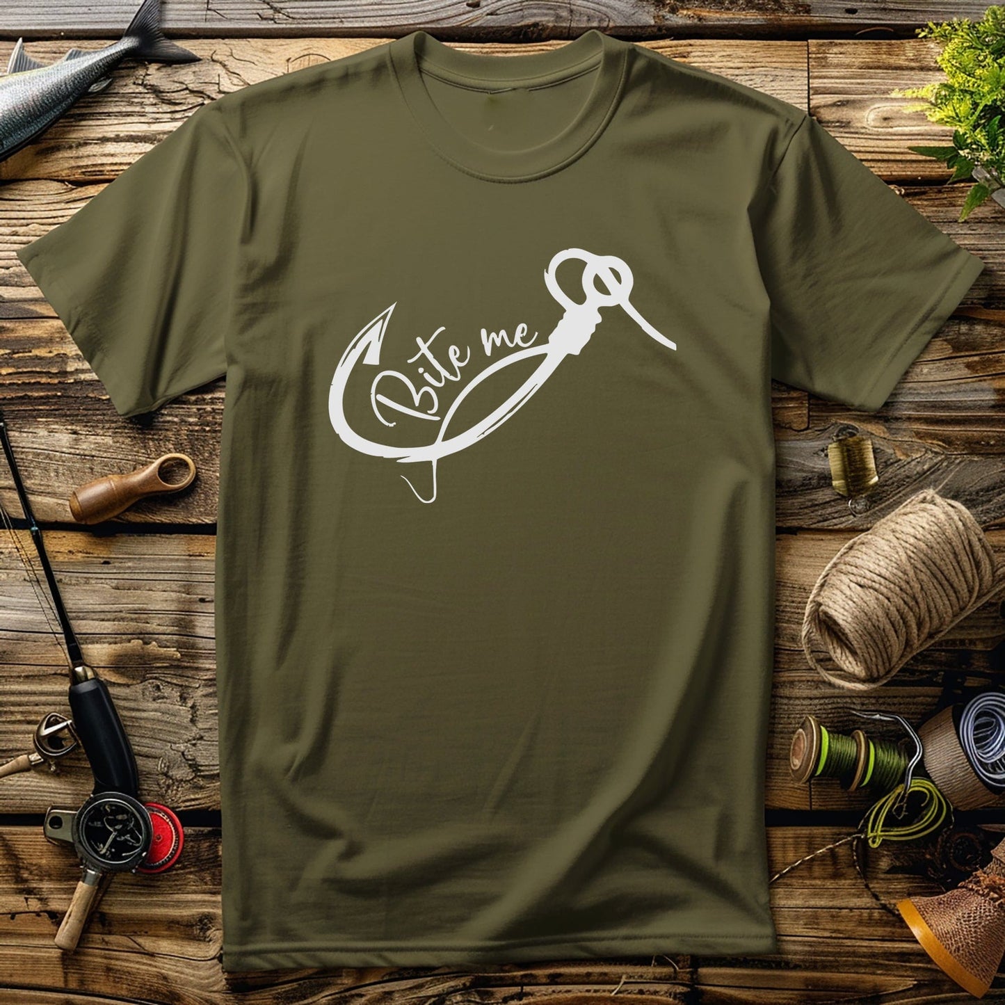 Bite Me 1 Fishing Hook T-Shirt