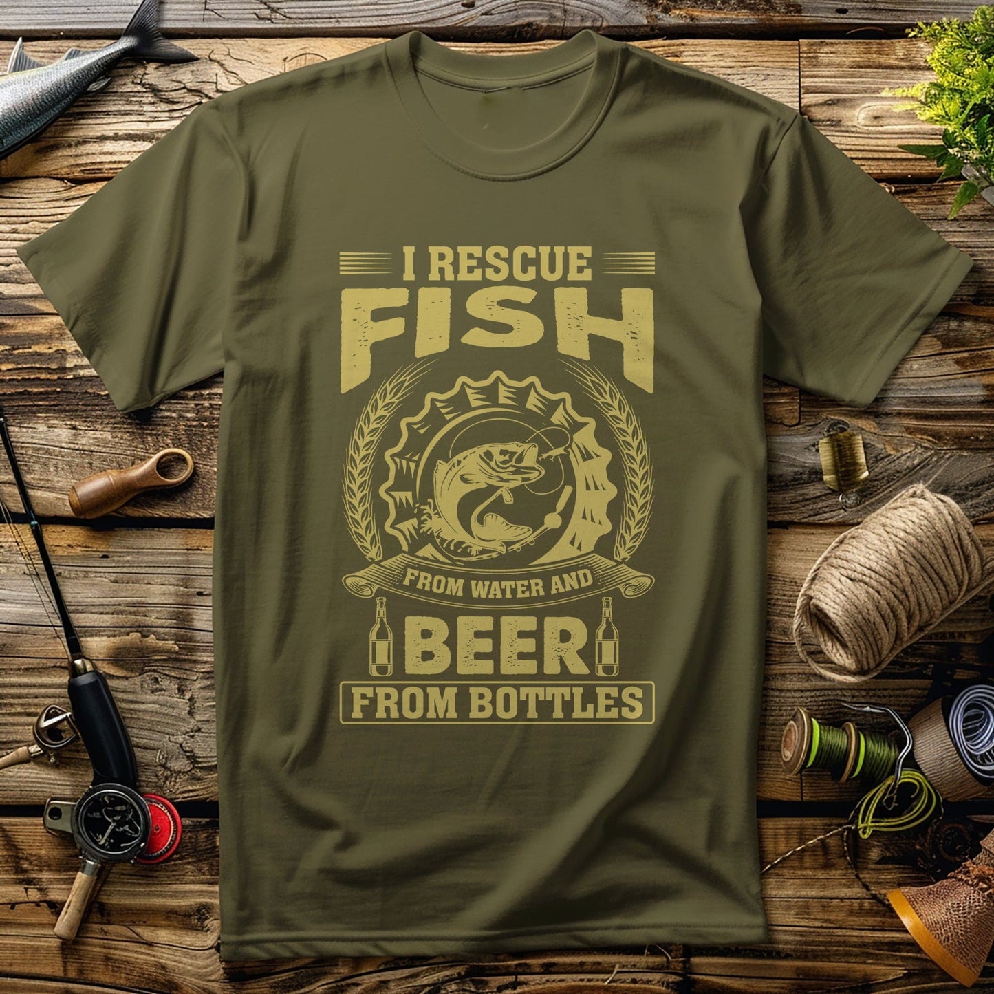 Rescue Fish & Beer T-Shirt