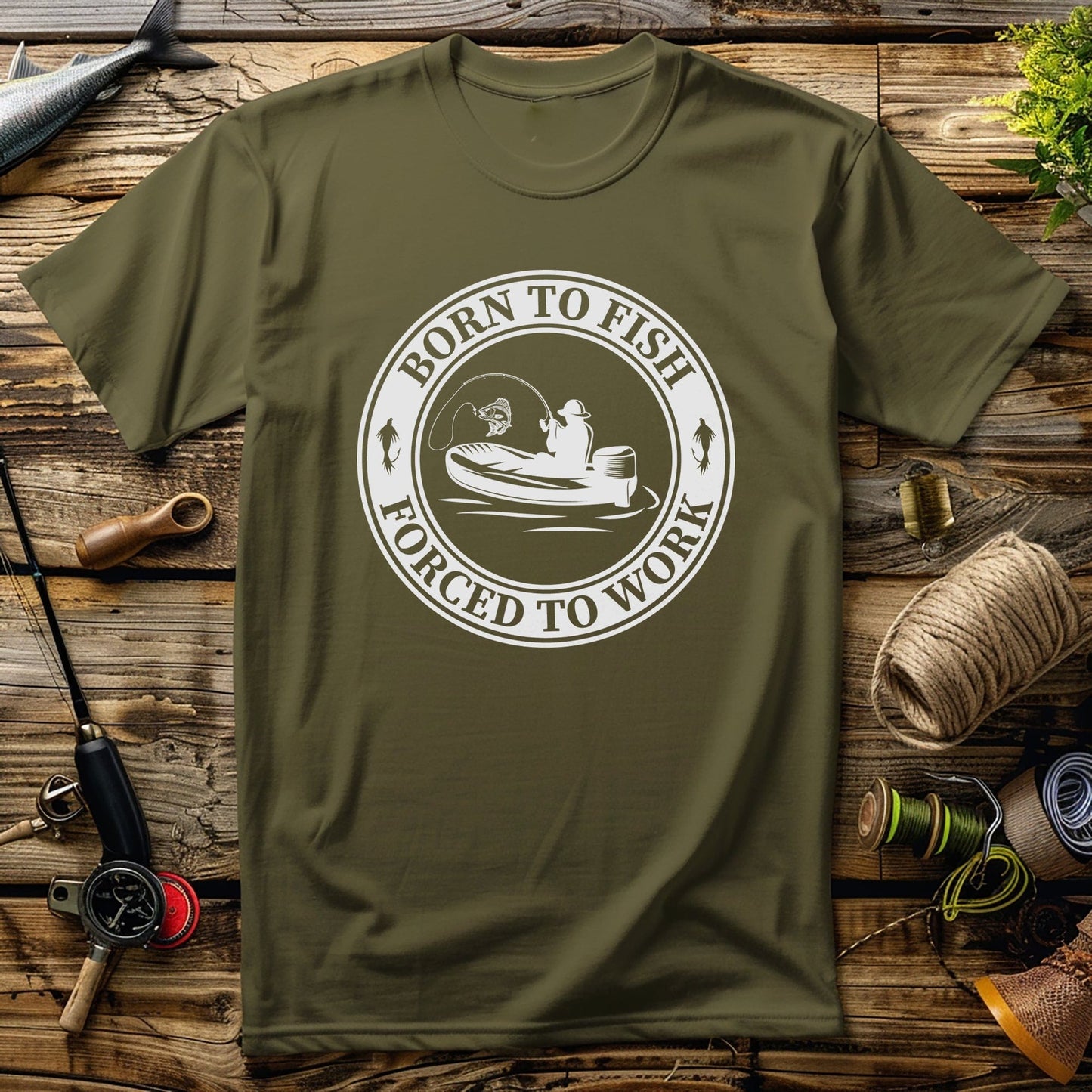 Born Fish Work 4 t-shirt