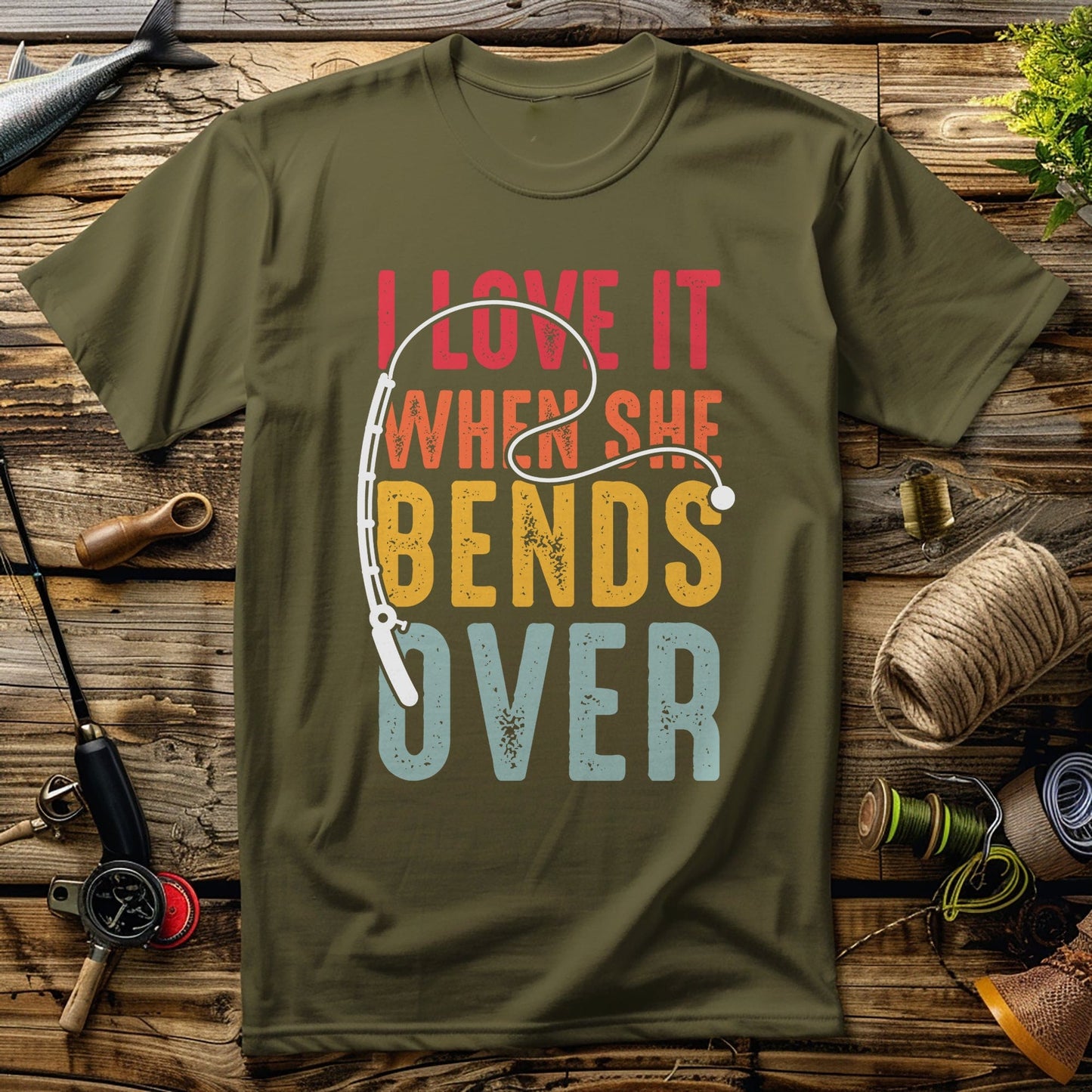 Bend Over Fish 2 T-shirt