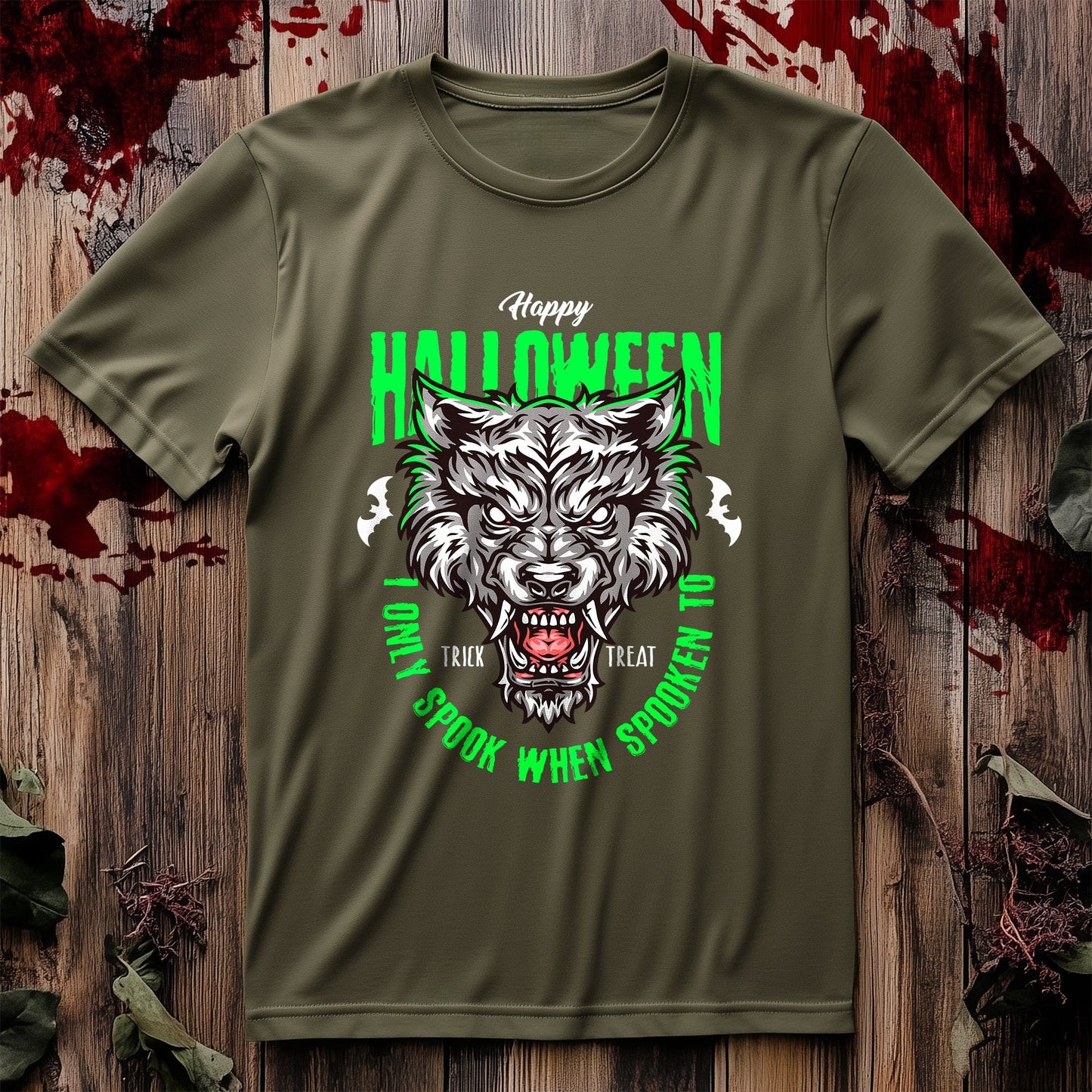 Spooky Werewolf Halloween T-shirt –