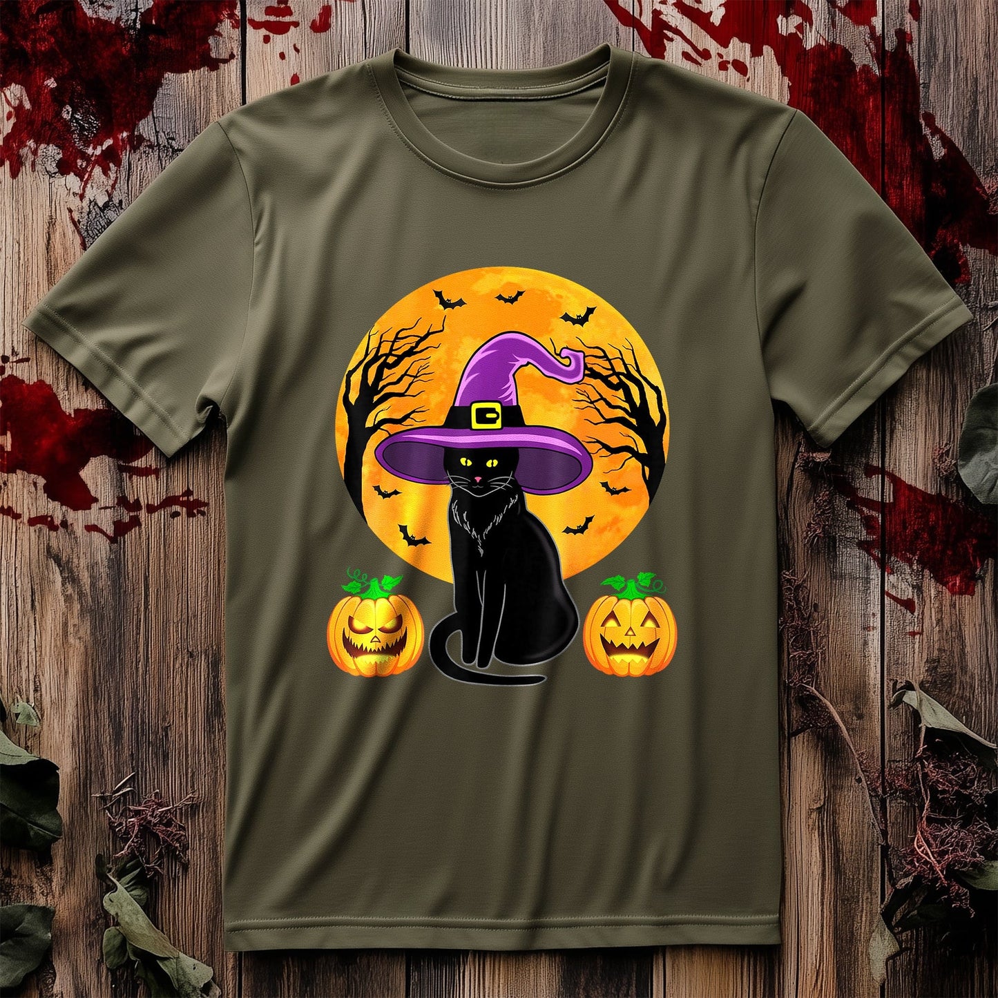 Cute Halloween Cat-tastic T-Shirt –