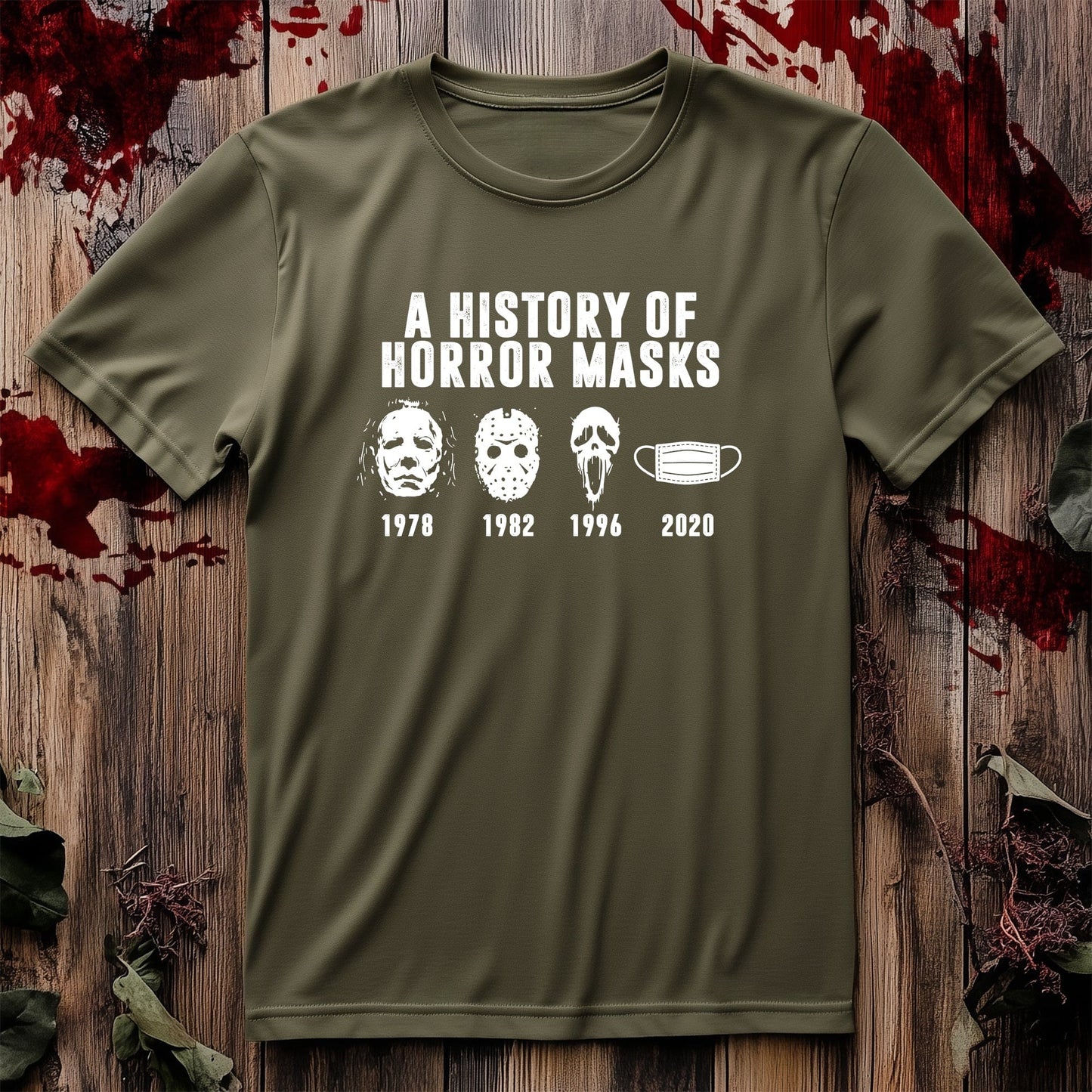 History of Horror Masks T-shirt