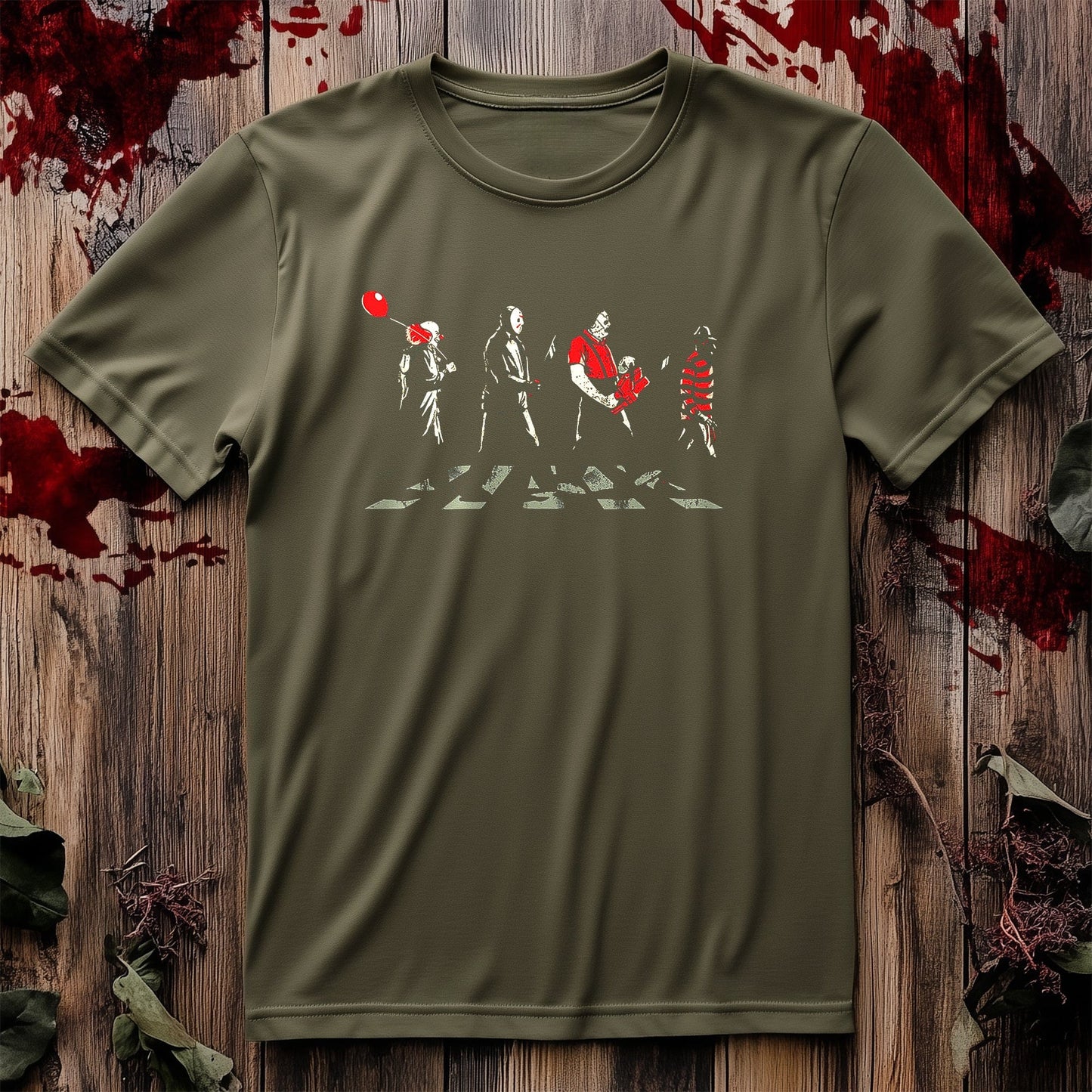 Horror Abbey Road Color T-shirt