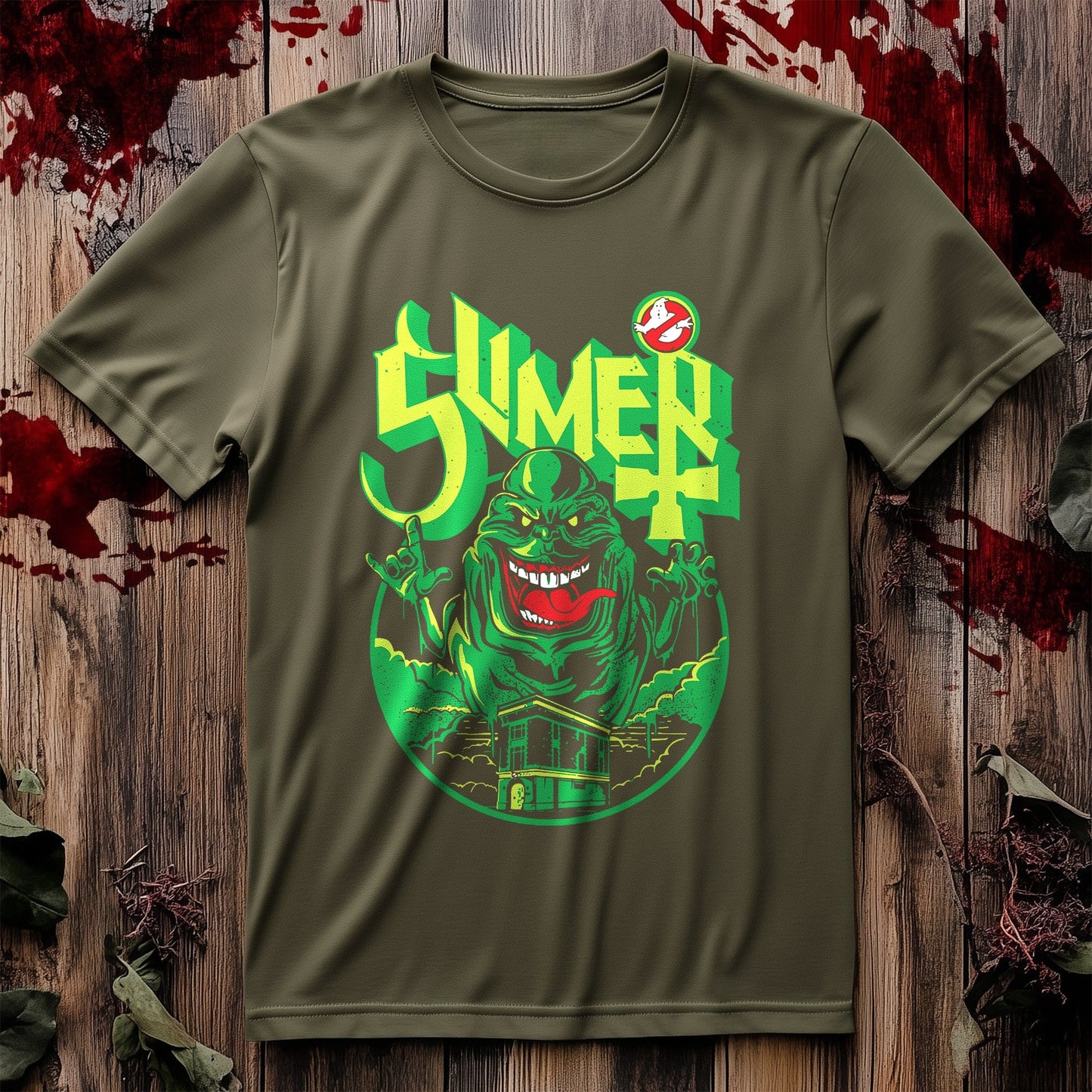 Horror Slimer Ghostbusters t-shirt