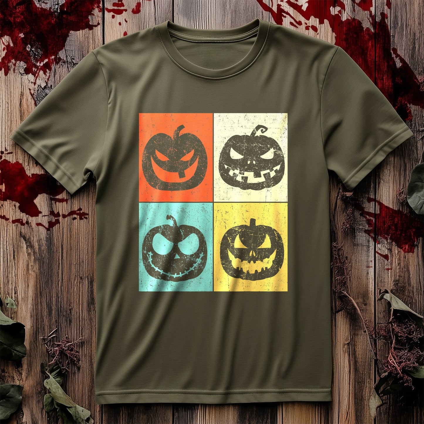 Vintage Halloween Pumpkin T-Shirt for