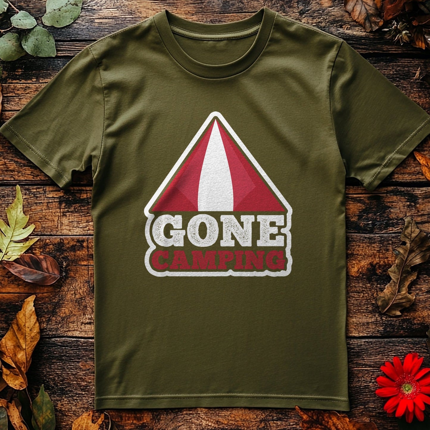 Gone Camping-01 T-shirt: Hilarious