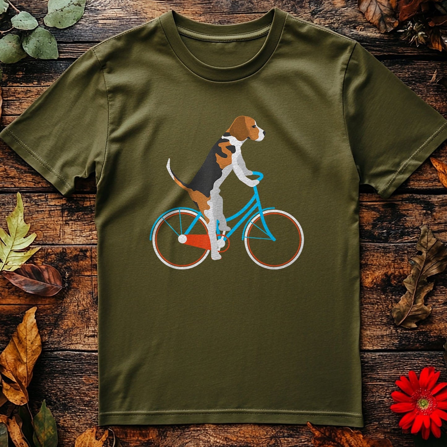Cycling Dogs T-Shirt Pawesome Fun