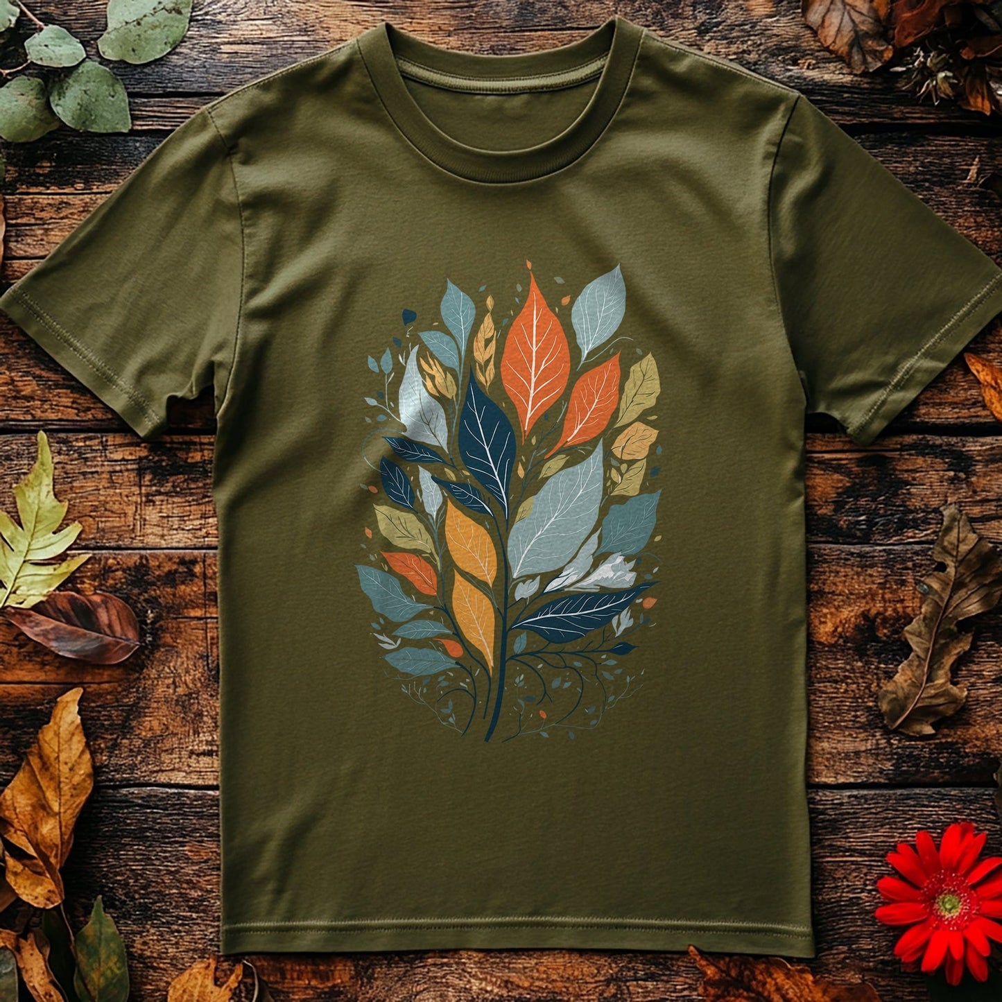 Flower67 T-shirt - A Leafy Laugh!