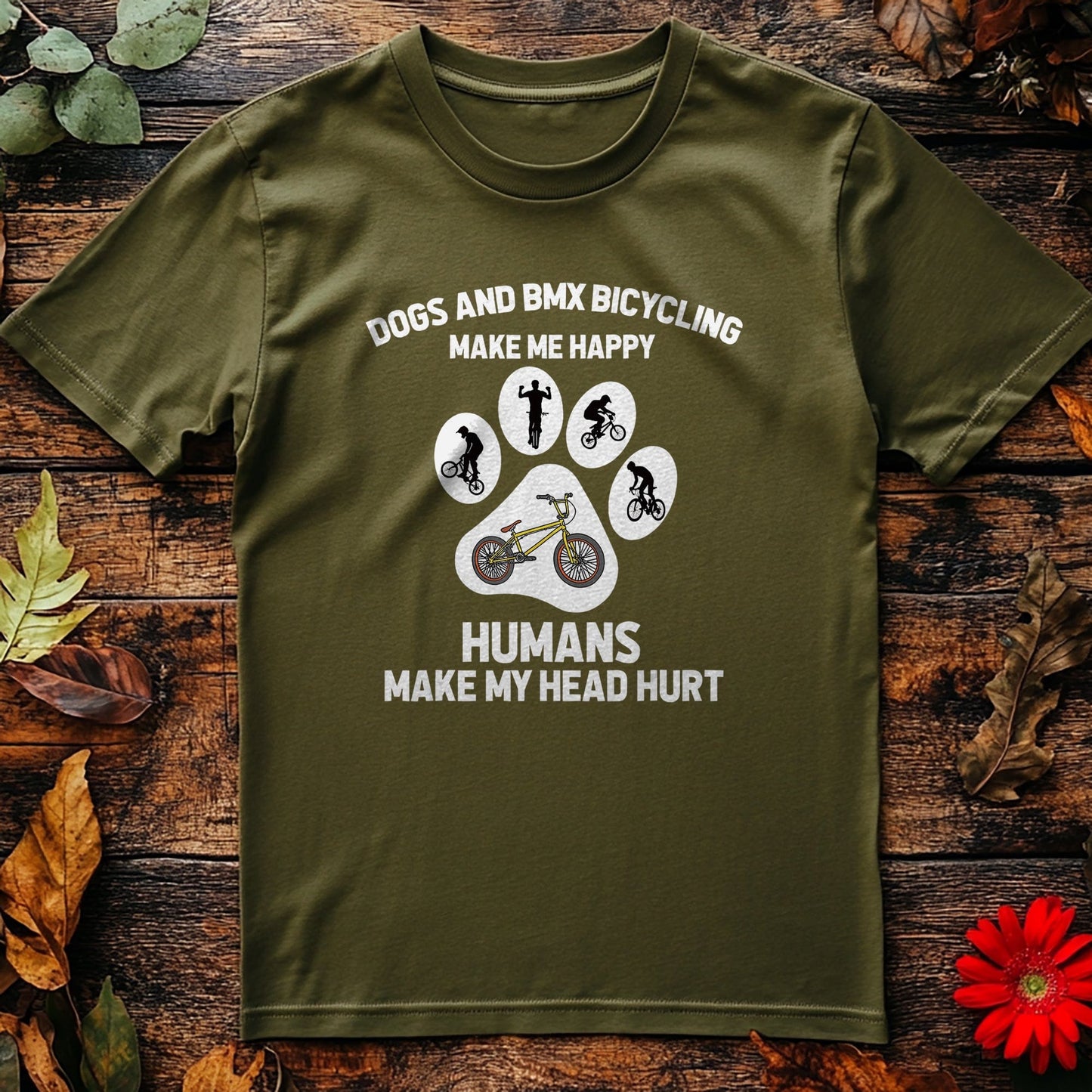 Cycling (254) T-shirt - Doggos &