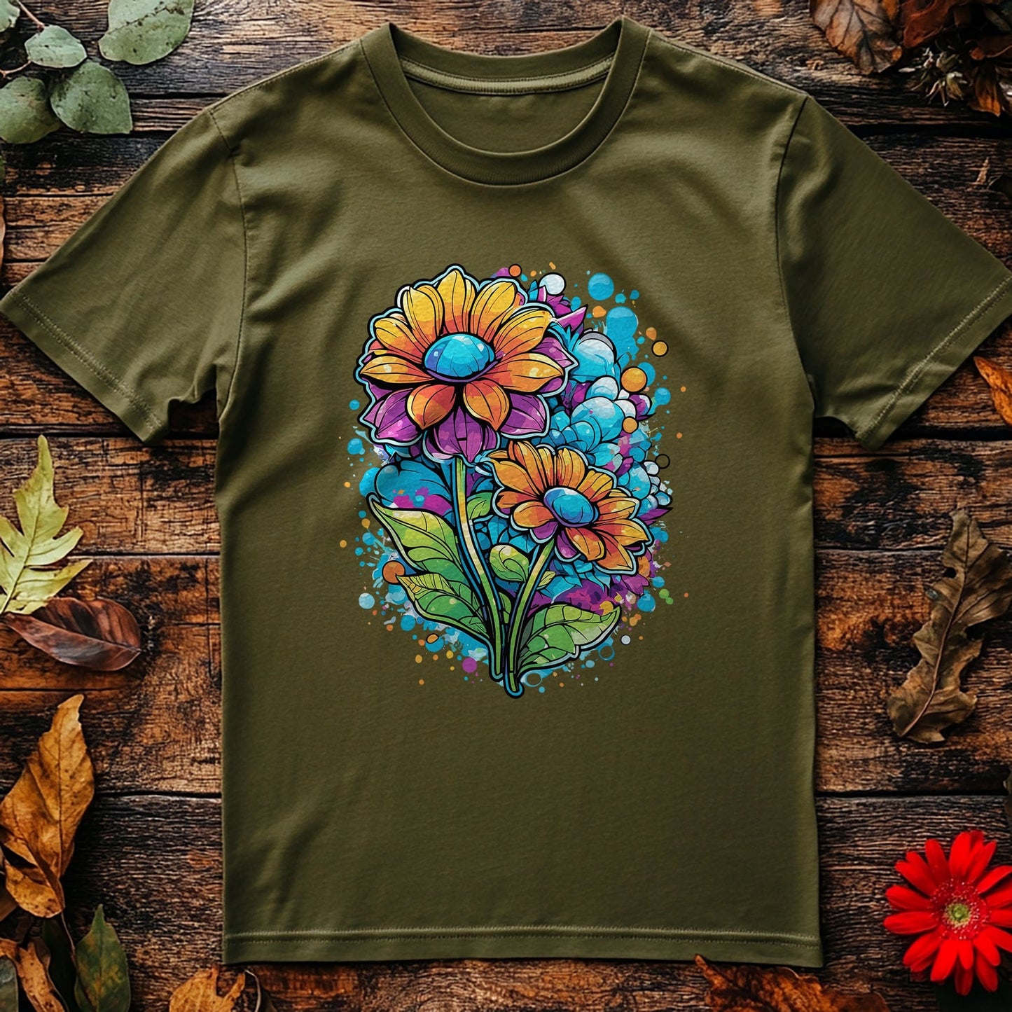 Flower91 T-Shirt - Blooming with
