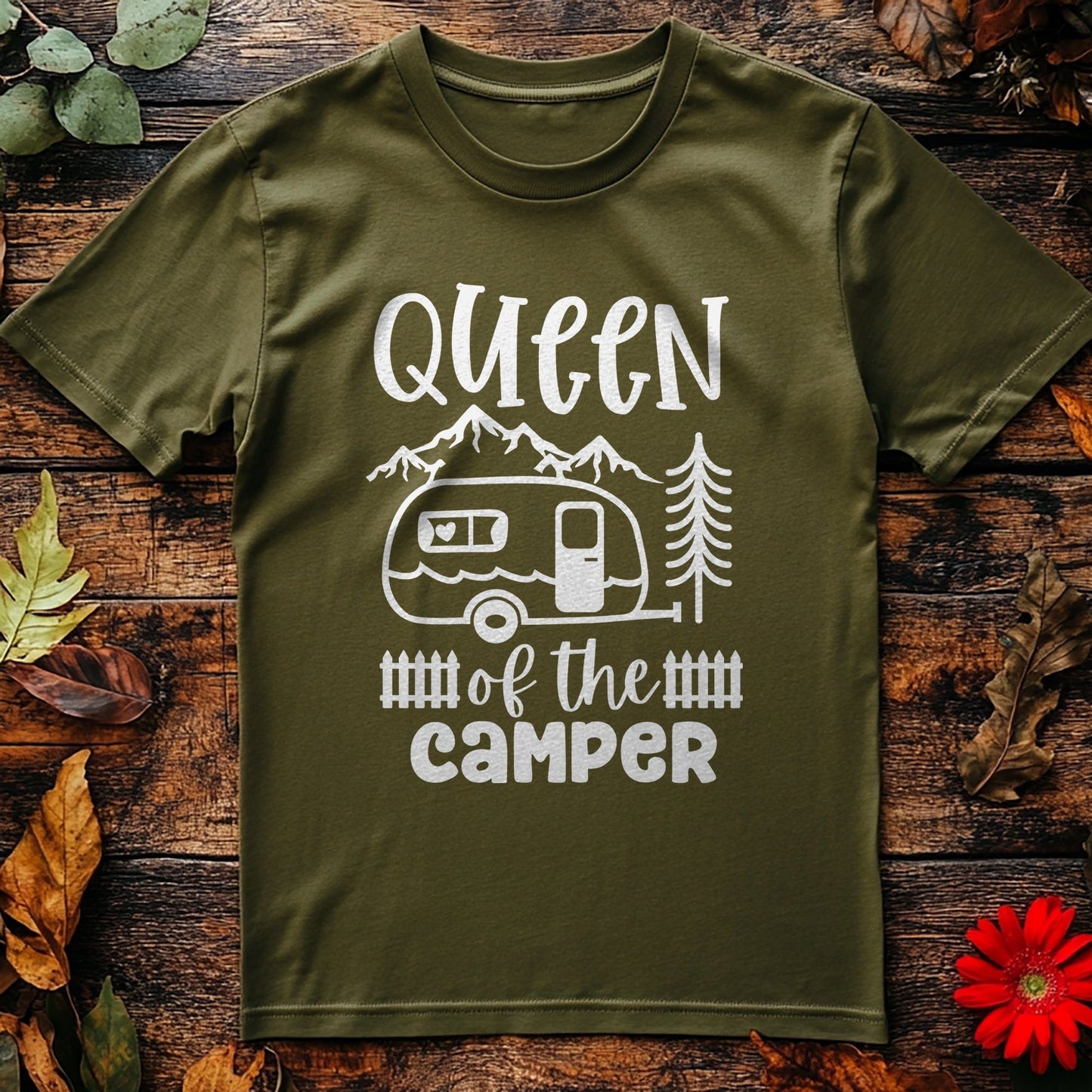 Queen of the Camper T-shirt - Royalty