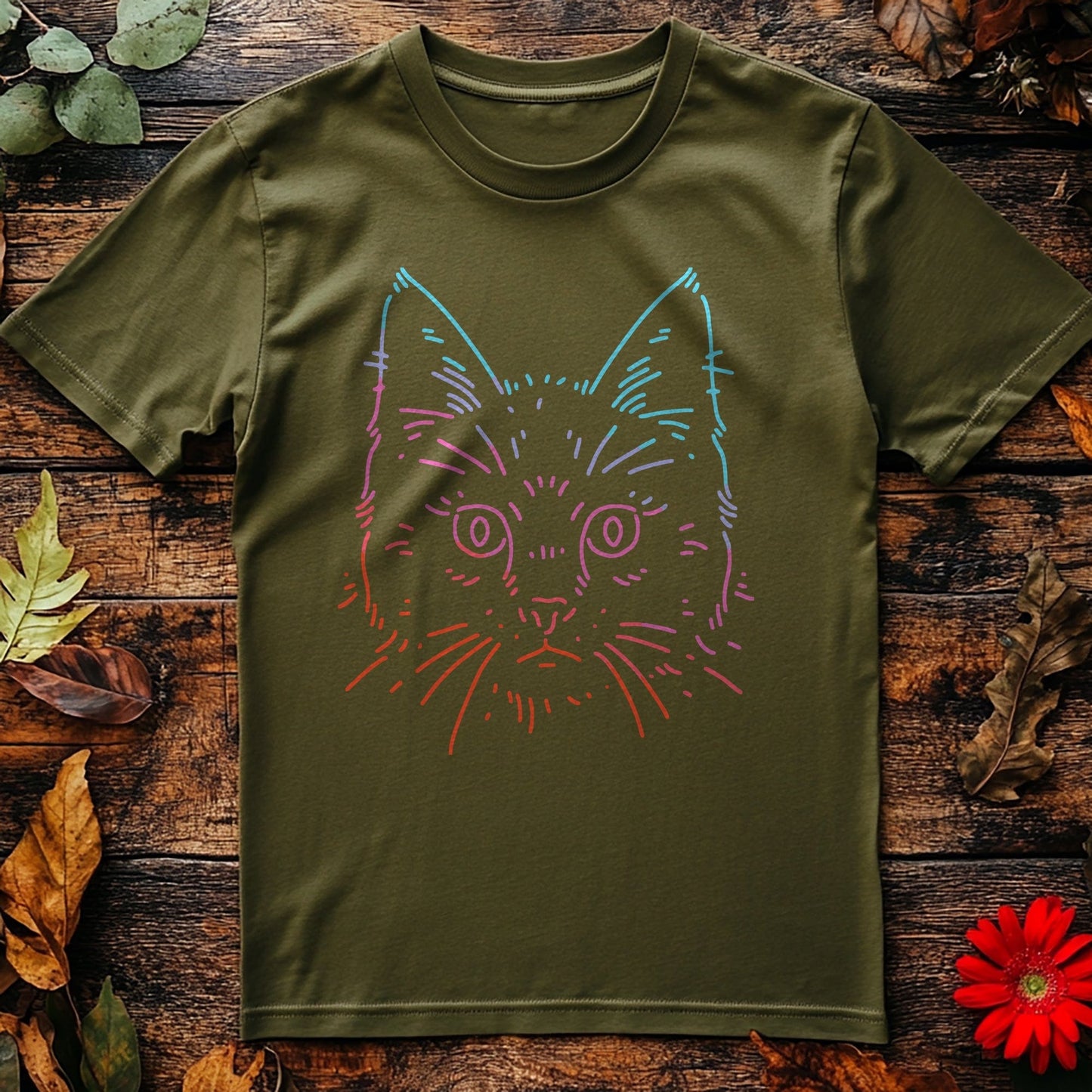 Color Cat Pencil T-Shirt