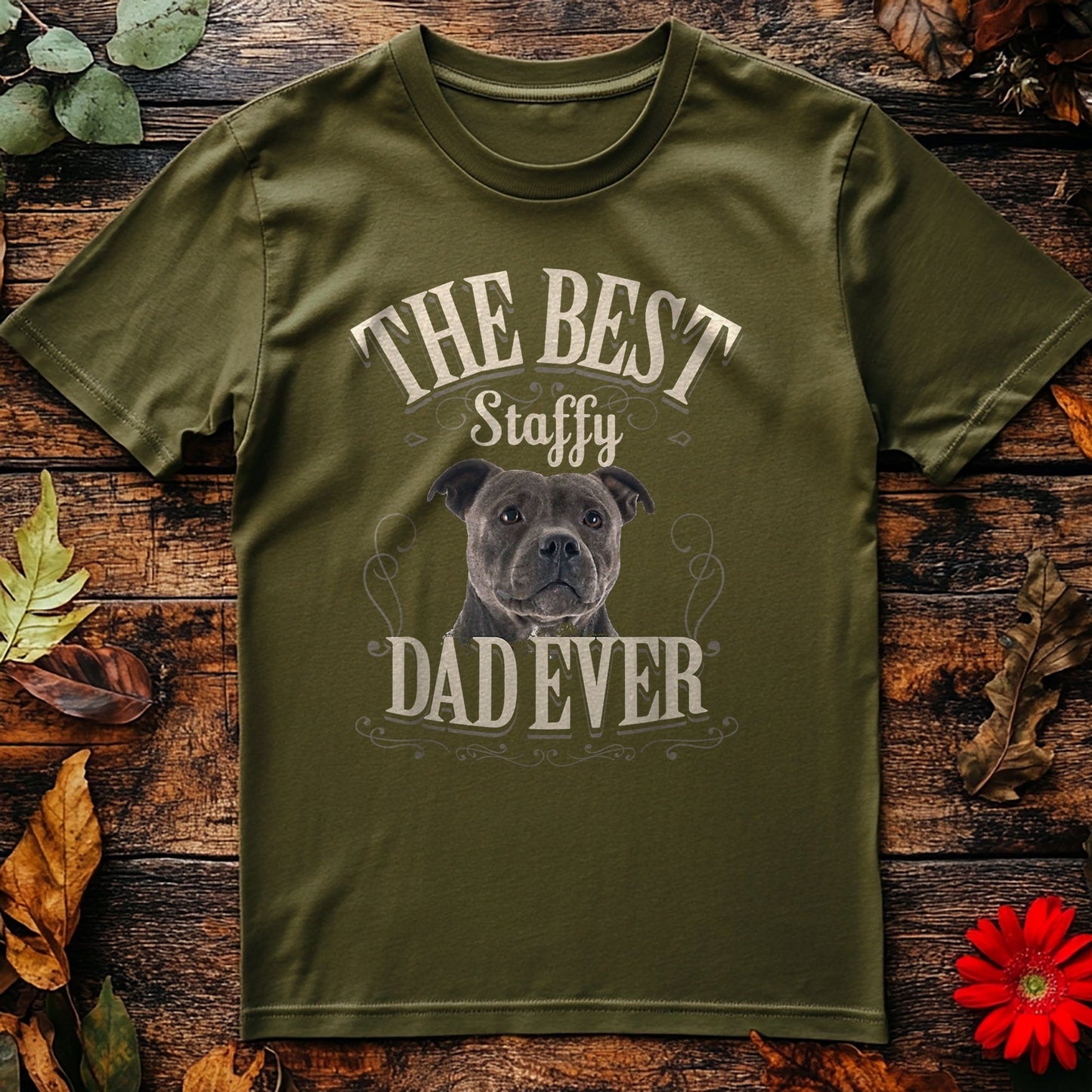 Best Staffy Dad Ever T-Shirt