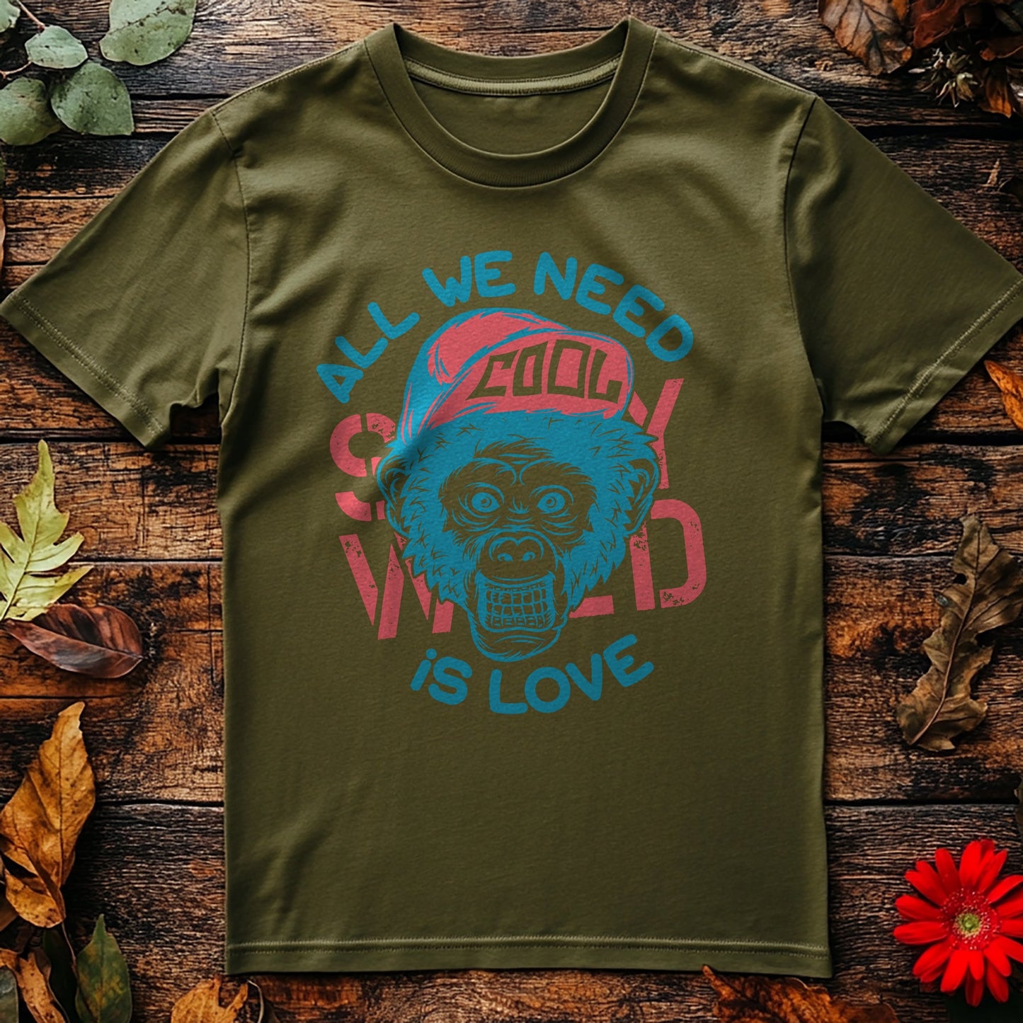 Monkey All We Need T-Shirt - Love,