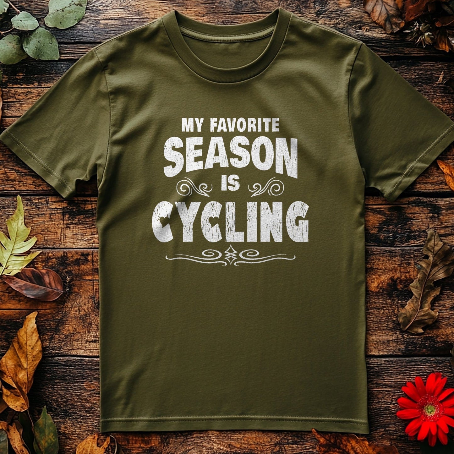 My Favorite Season is Cycling T-Shirt