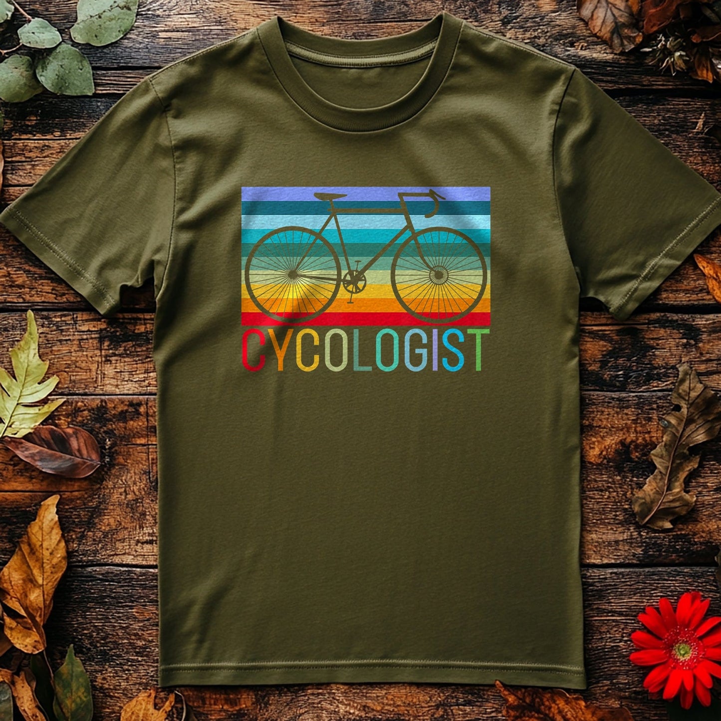 Cycling (231) T-Shirt Rainbow