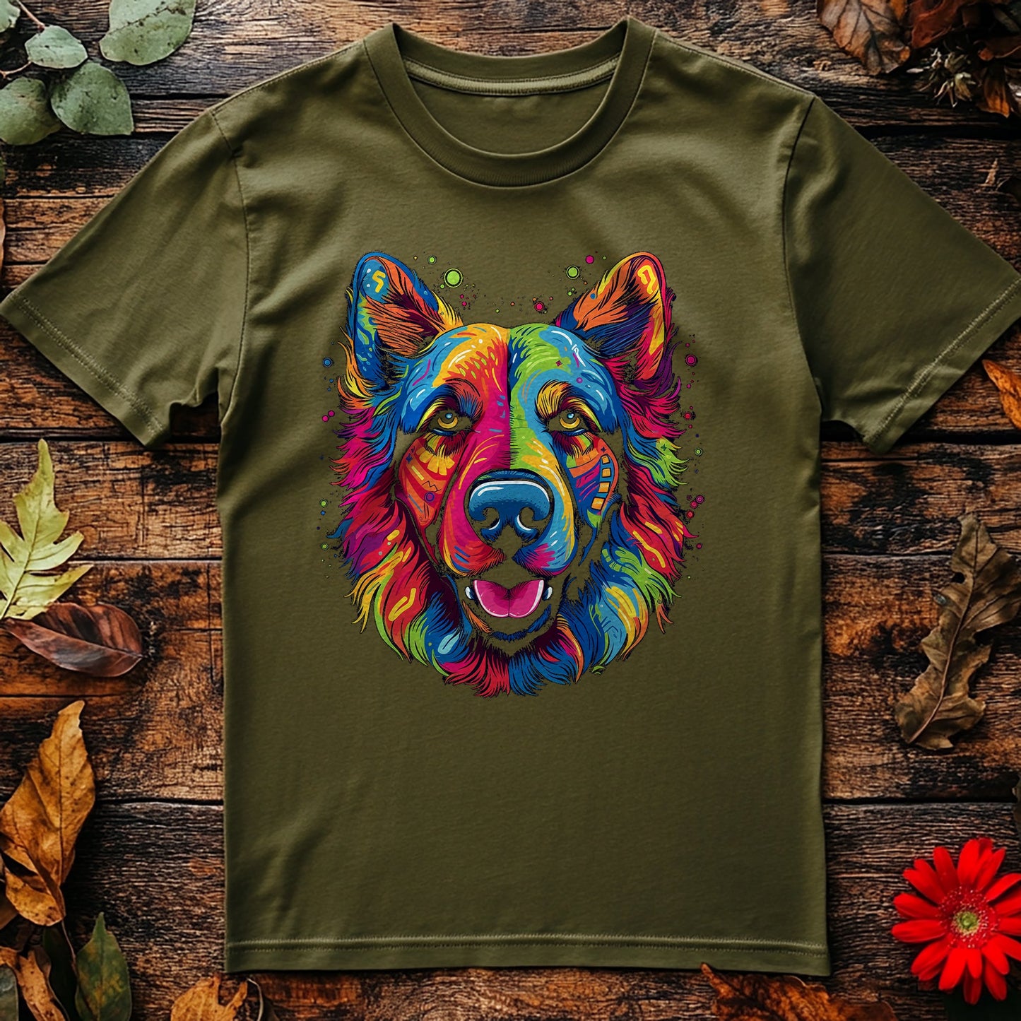 Painted Dog T-shirt - Unleash Your