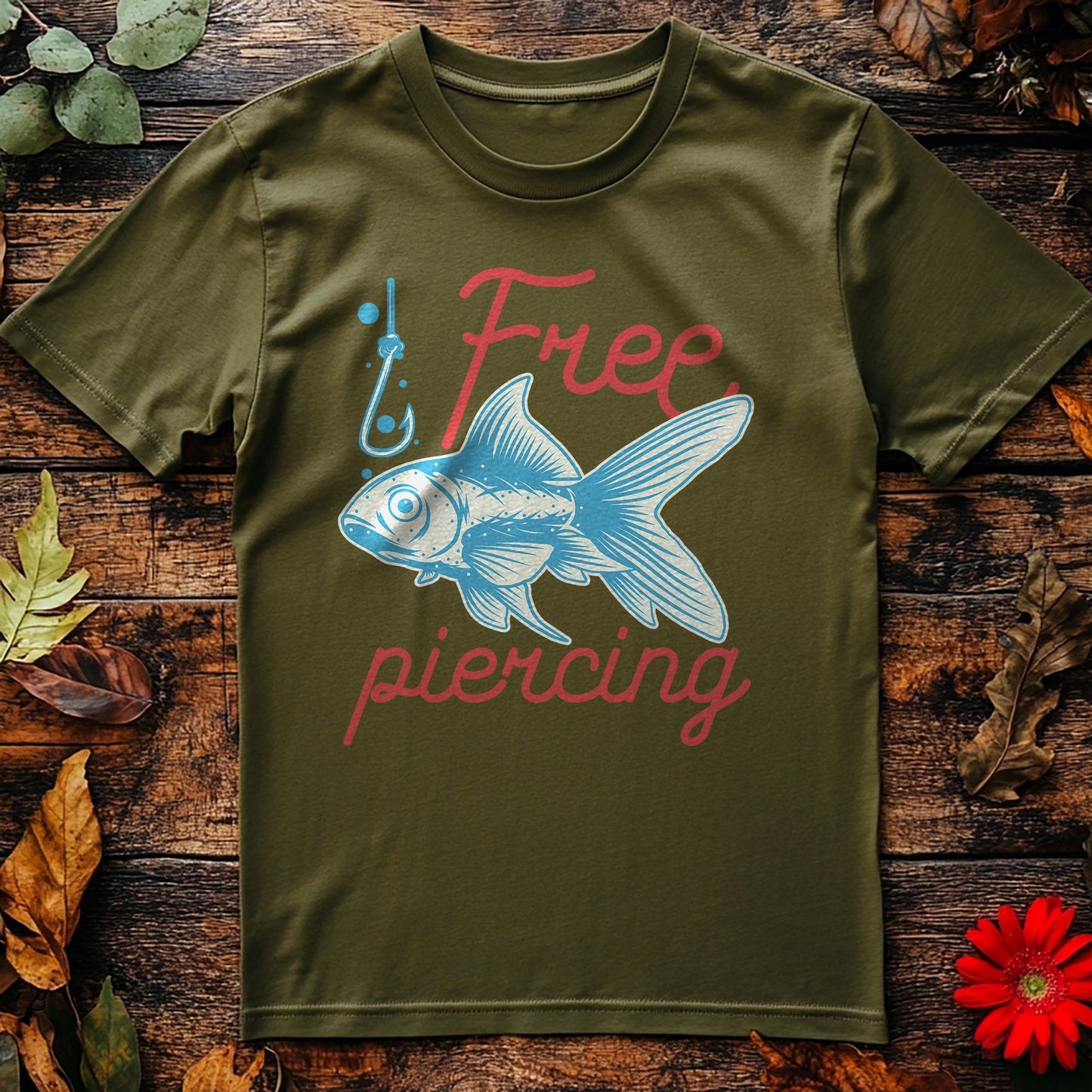 Free Piercing Fish t-shirt