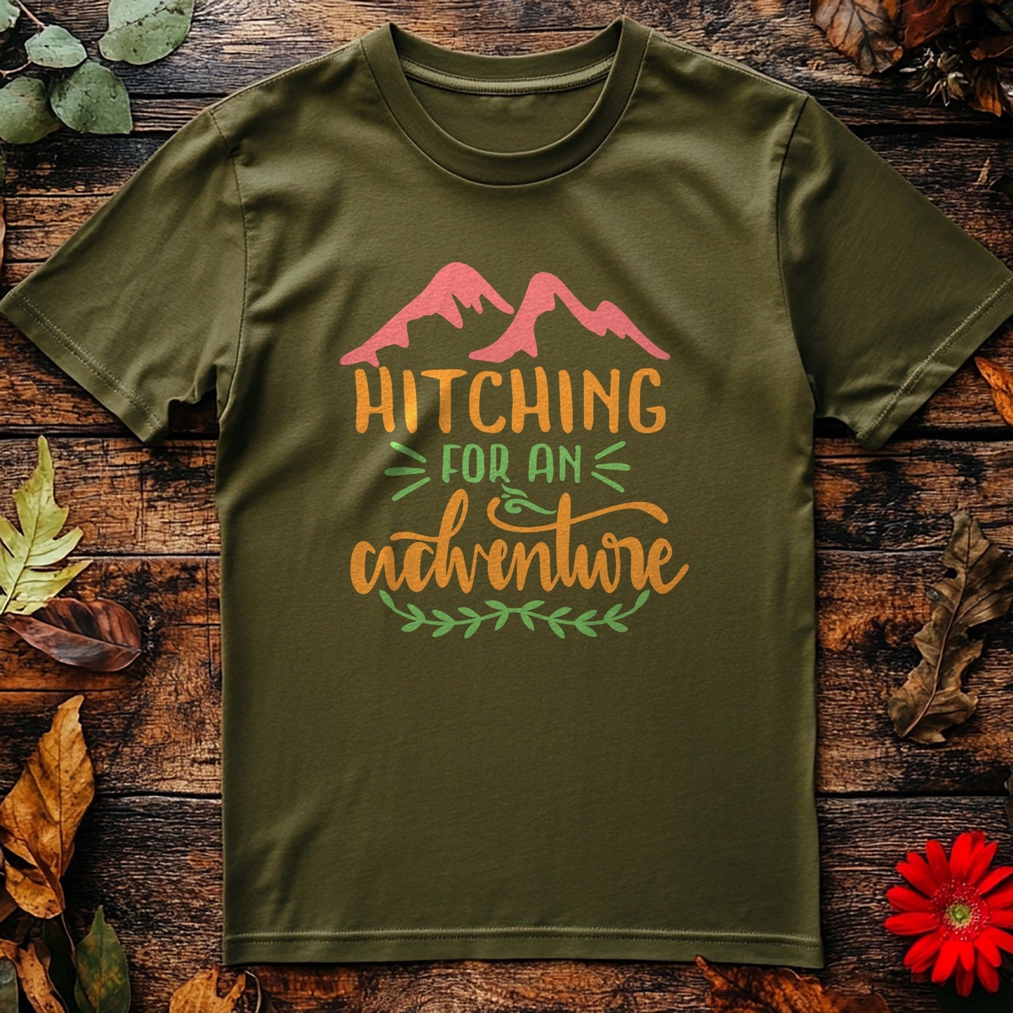 Hitching for an Adventure-01 T-Shirt -