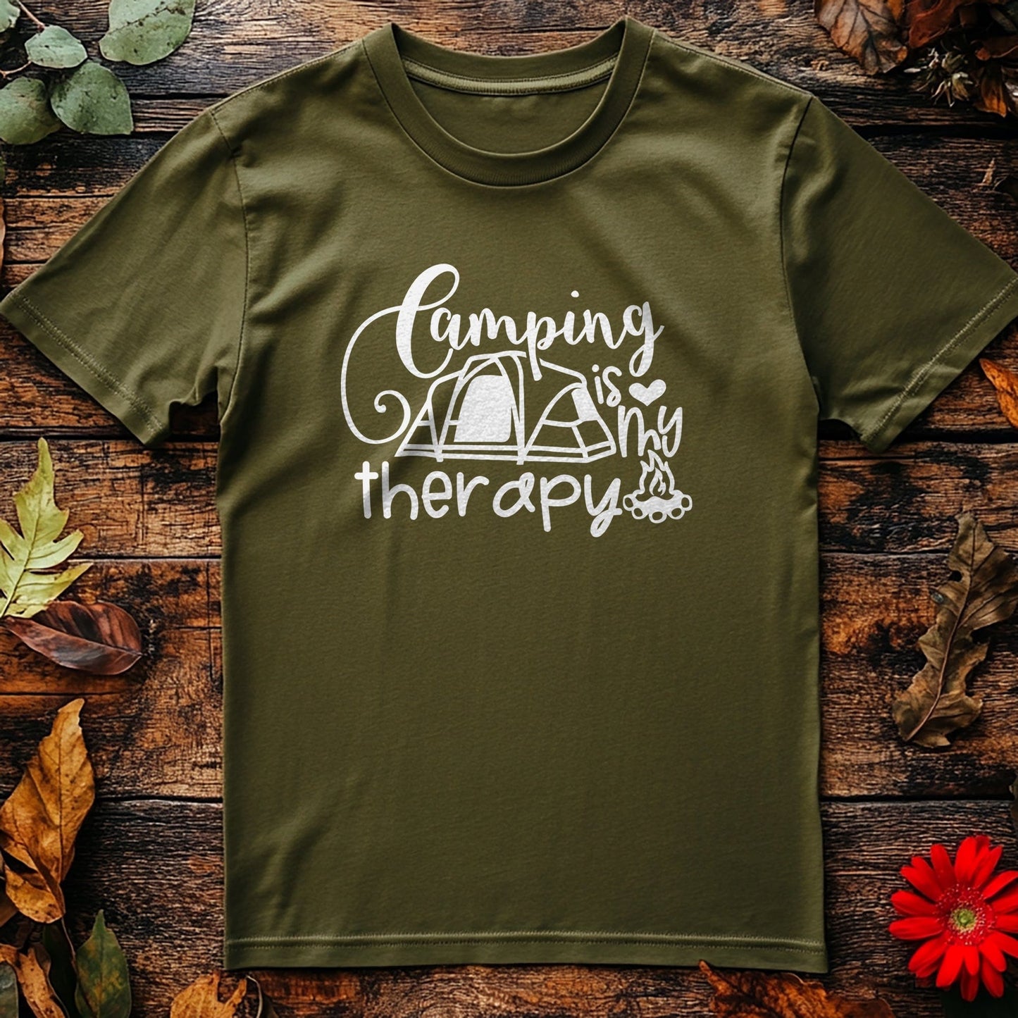Camping Is My Therapy T-shirt - Unwind