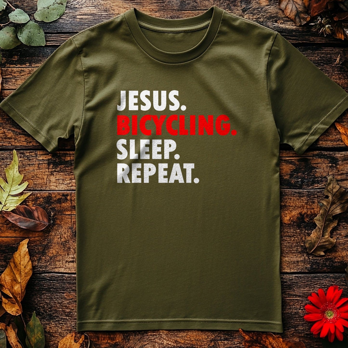 Cycling Jesus T-shirt