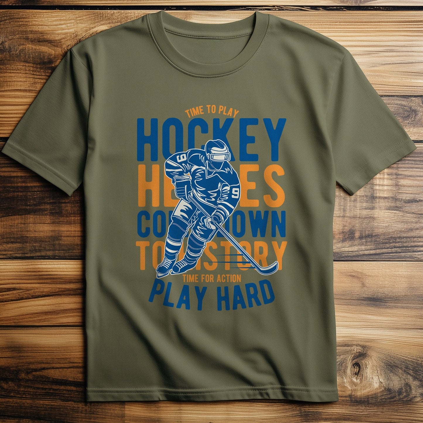 Time To Play Hockey T-shirt - Get Your