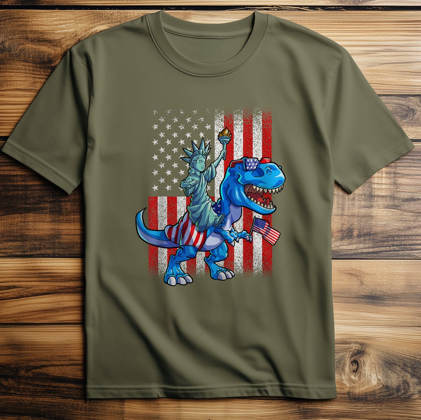 Dino Statue Of T-Shirt