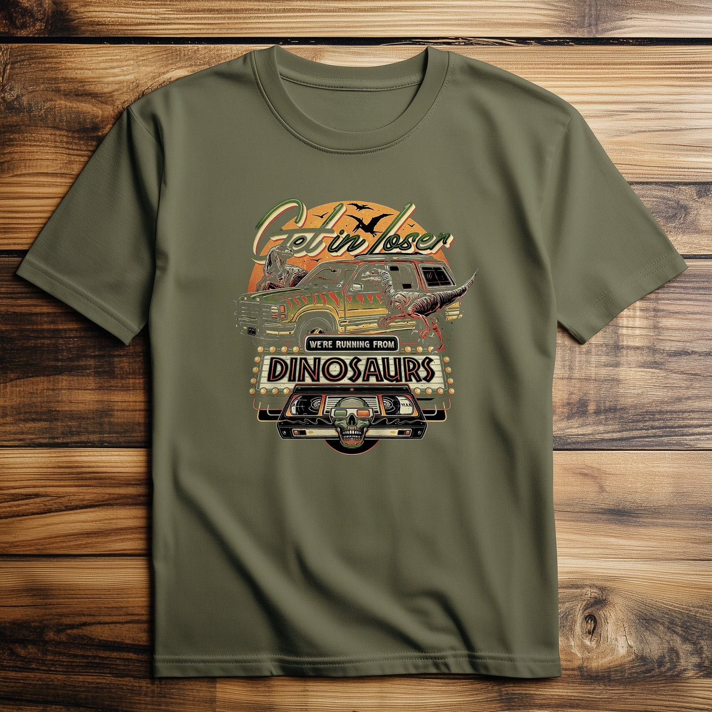 Running from Dinosaurs T-Shirt
