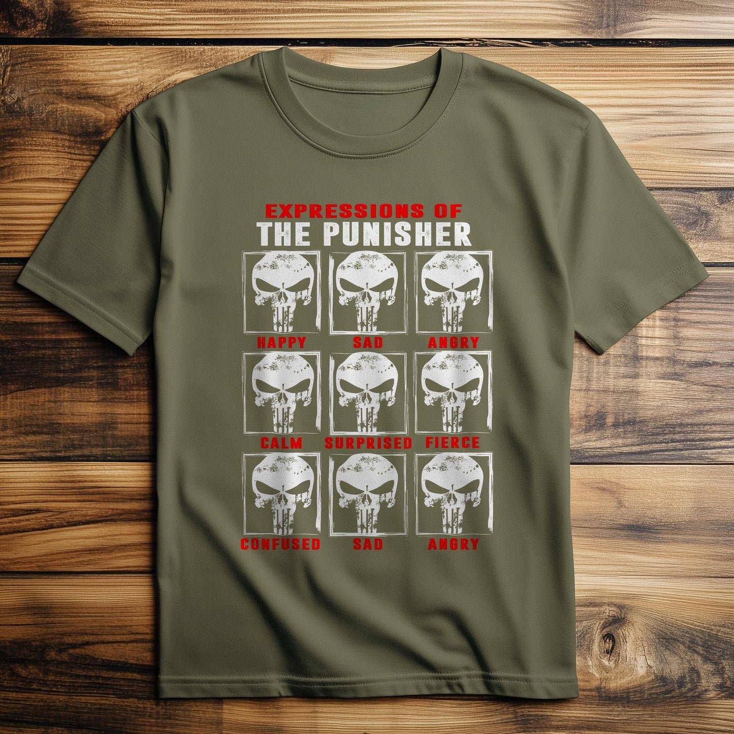 Expressions of Punisher T-Shirt