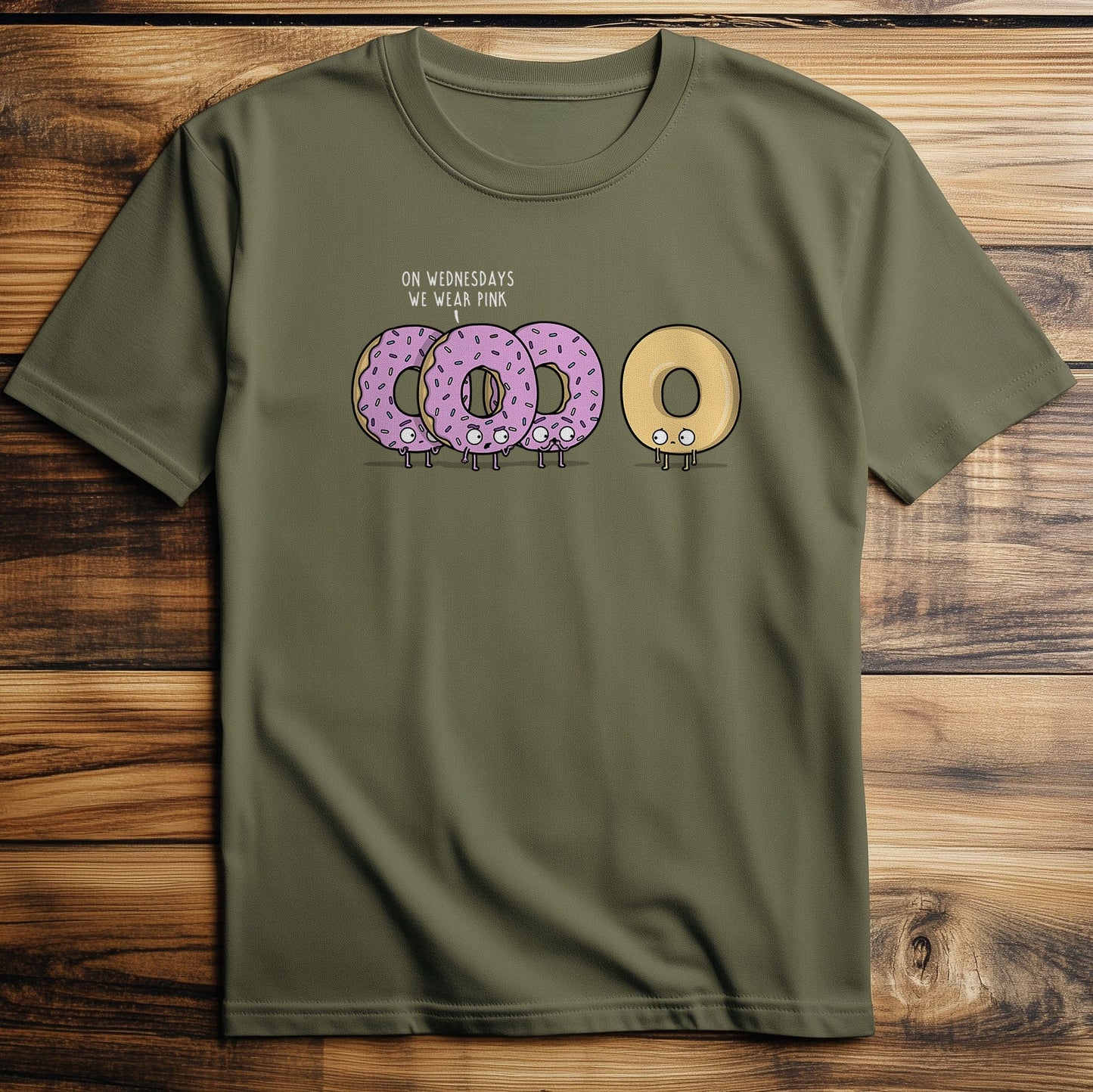 Pink Wednesday Donuts t-shirt