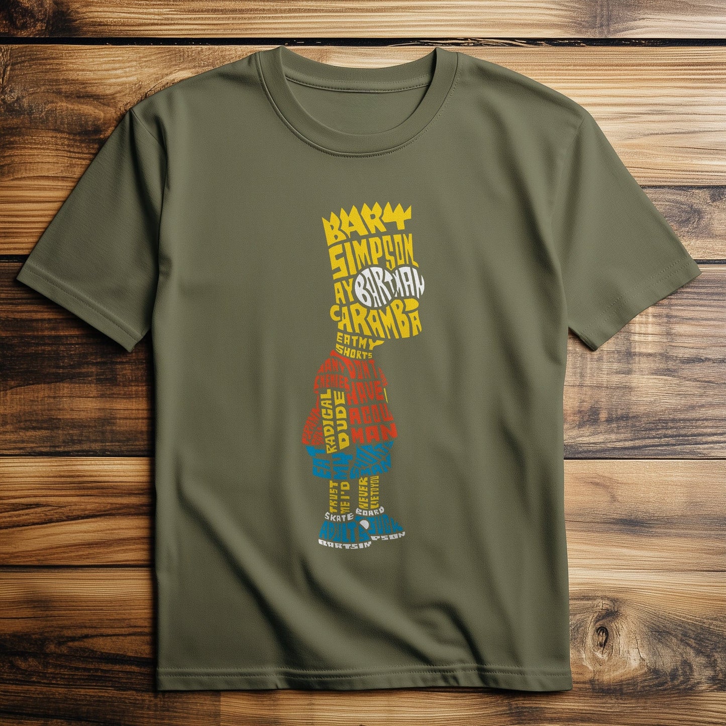 Bart Simpson Text T-Shirt