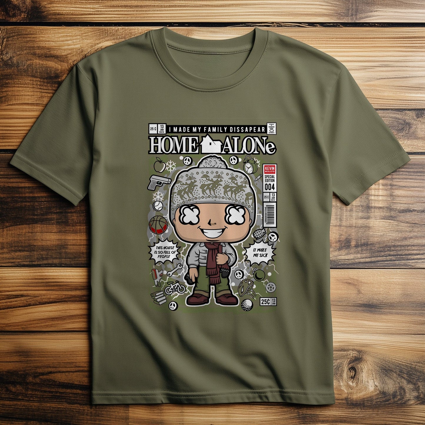 Kevin Home Alone T-Shirt - Hilariously