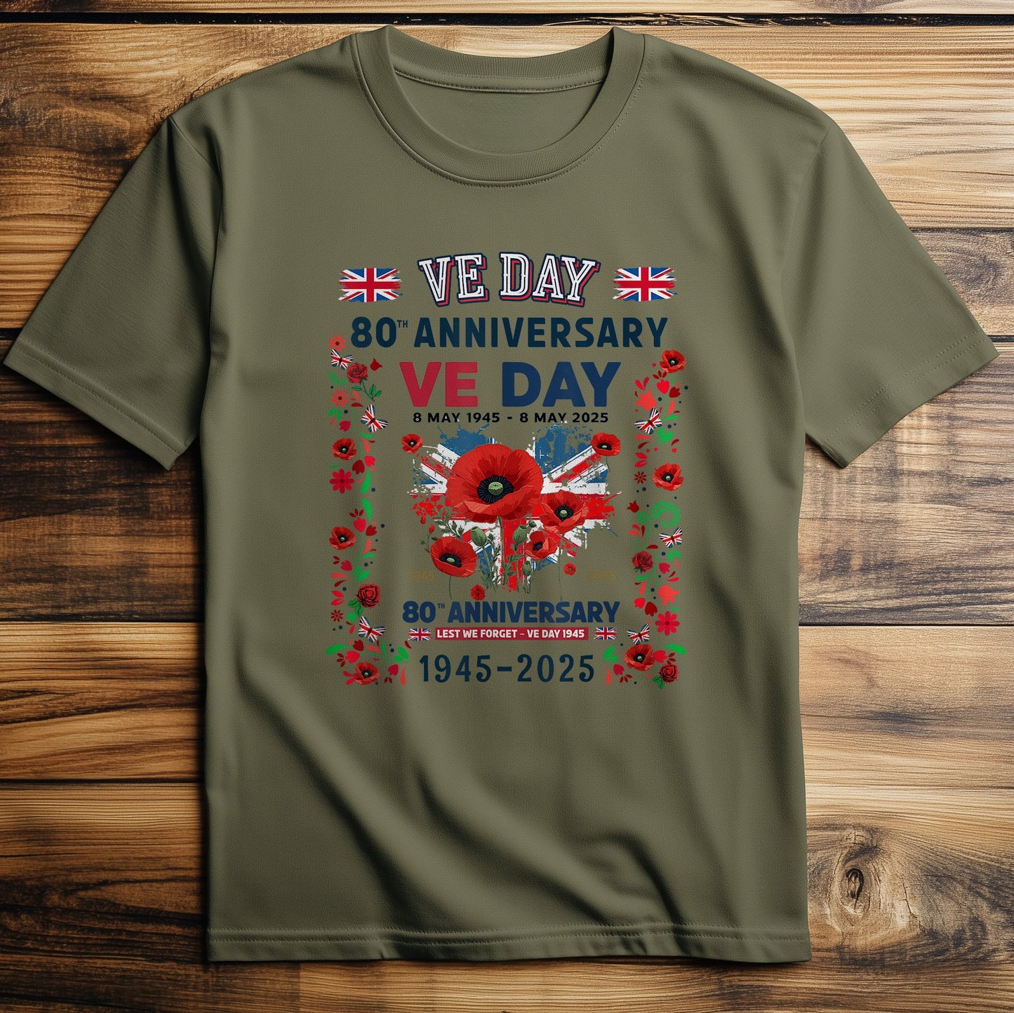 Ve Day 80Th Flag T-Shirt