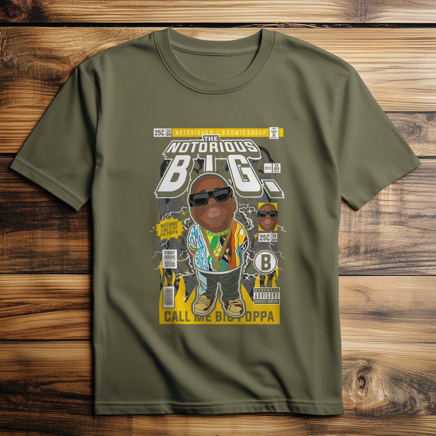 Notorious B.I.G. Cartoon Character Tee