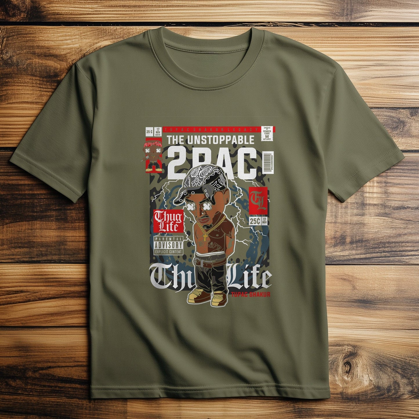 Tupac's Newspaper t-shirt