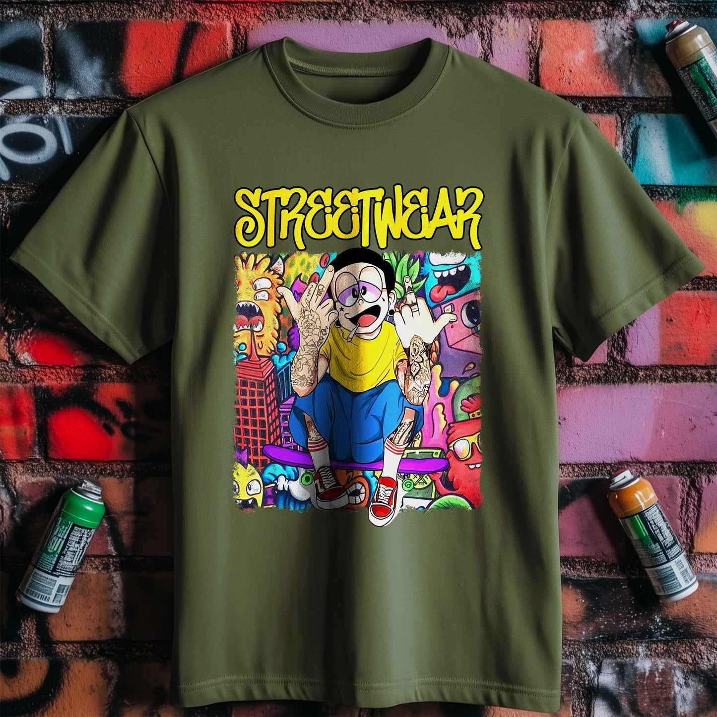 Streetwear Graffiti t-shirt