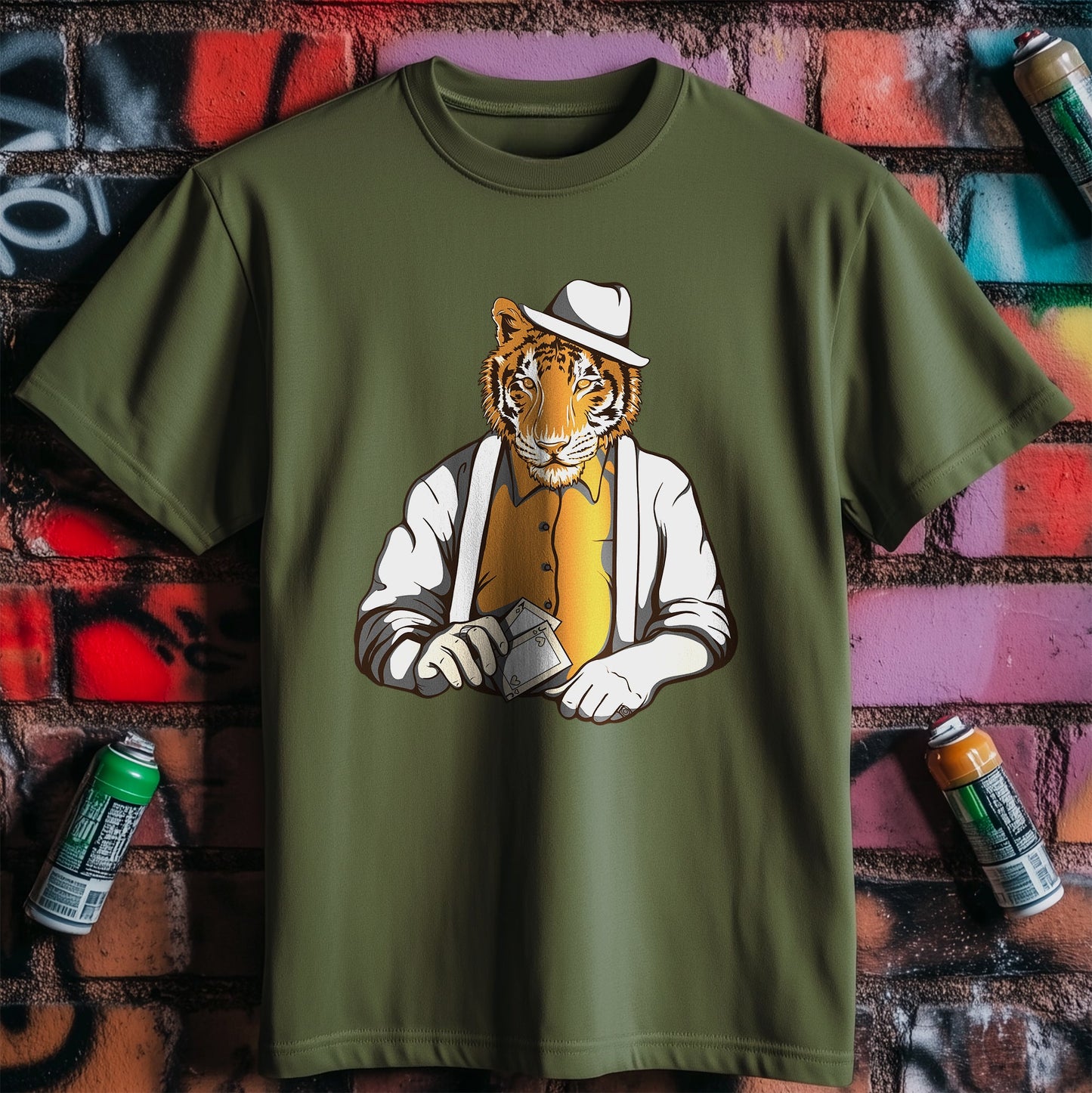 Tiger Gambler T-Shirt - Roar with