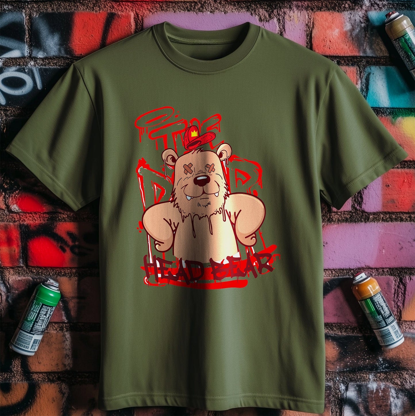 Head Bear T-shirt - Get your bear-y