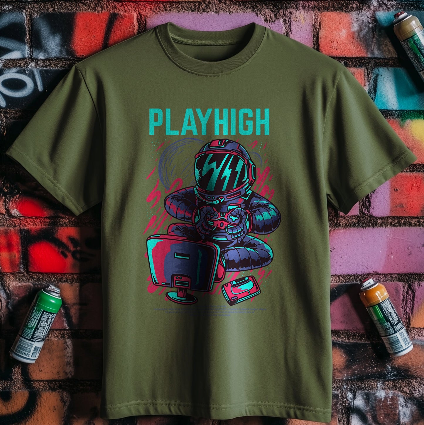 Play High In Space T-Shirt - Funny