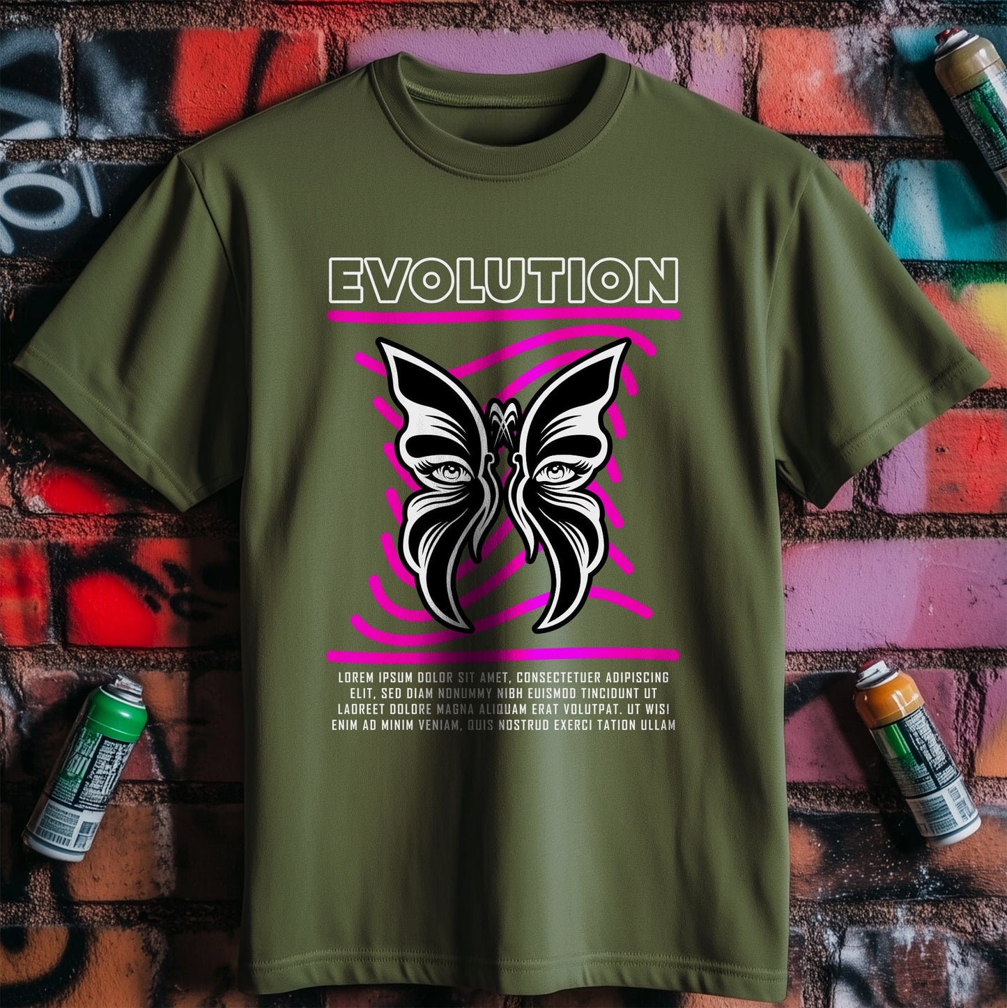 Butterfly Mask T-Shirt - Fly High