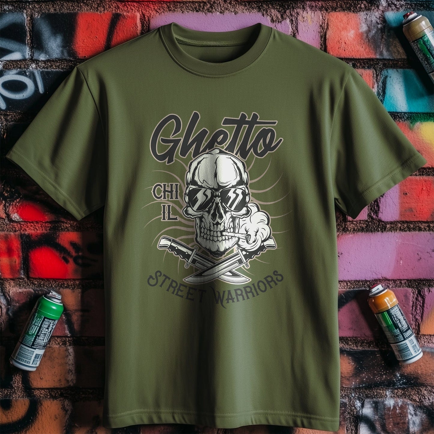 Ghetto Skull T-Shirt - Embrace Your