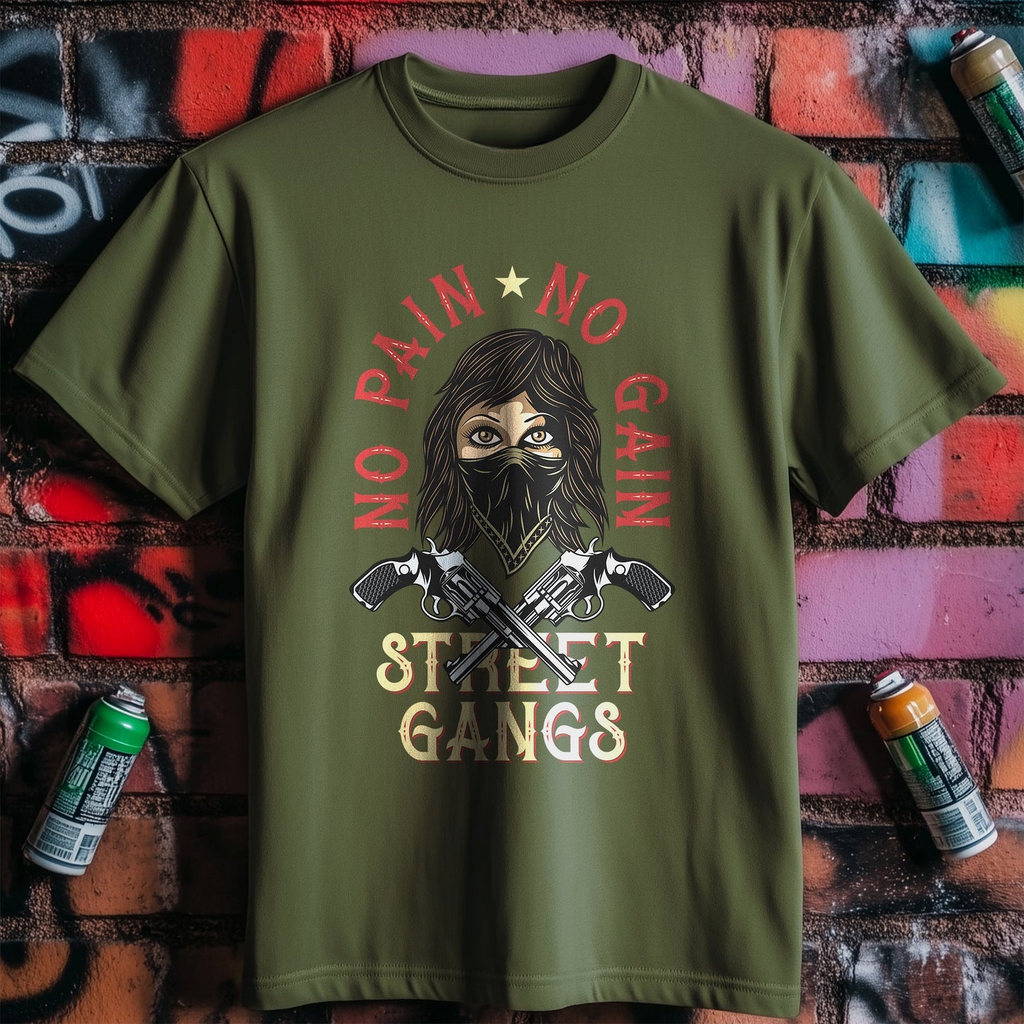 No Pain, No Gain Street Gang T-Shirt