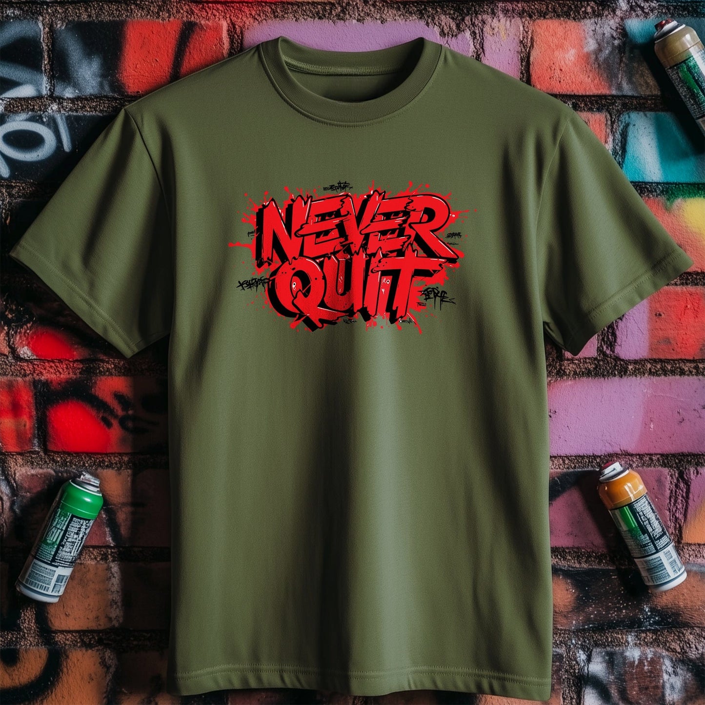 Motivation 76 T-Shirt Never Quit