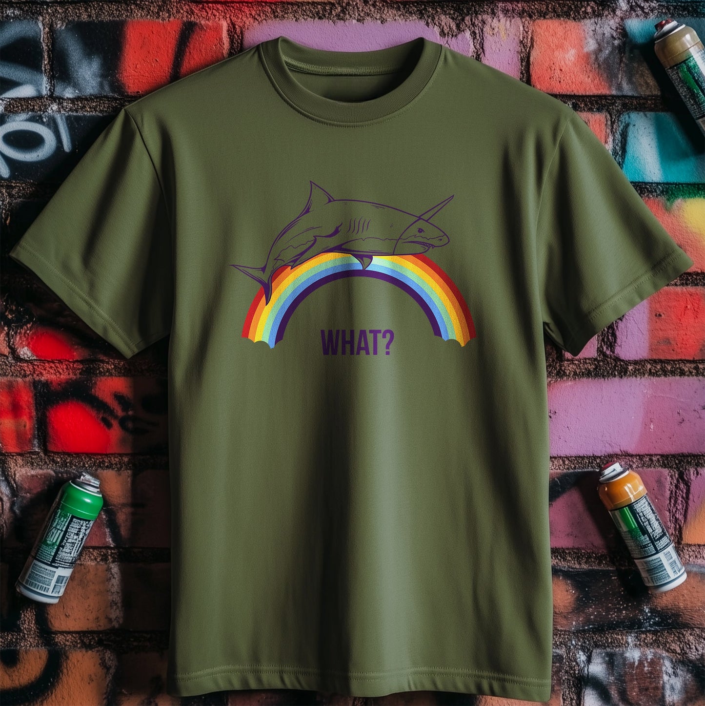 Shark Rainbow T-Shirt - Dive into