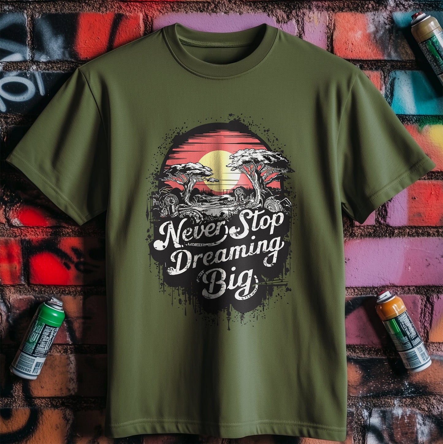 Motivation 6 T-Shirt Dream Big & Never Stop!