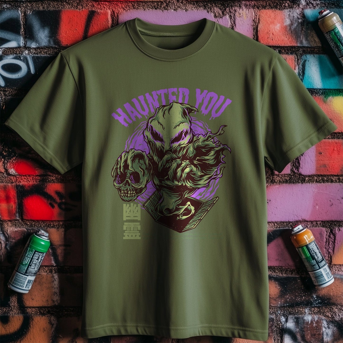 Haunted You Book T-Shirt Spookily